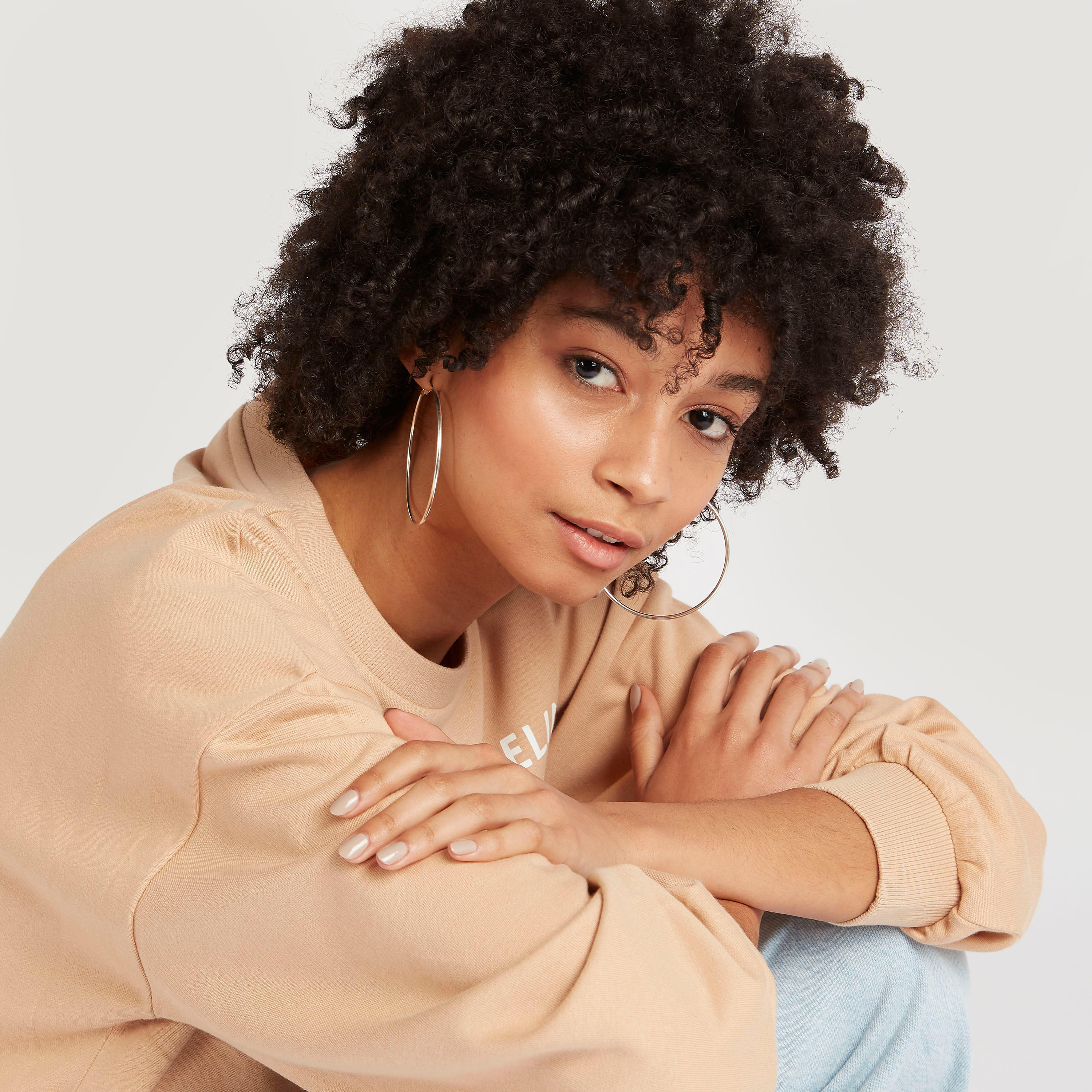 Printed Oversized Sweatshirt with Long Sleeves and Crew Neck-women-winterwear-hoodiesandsweatshirts-sweatshirts-image-6