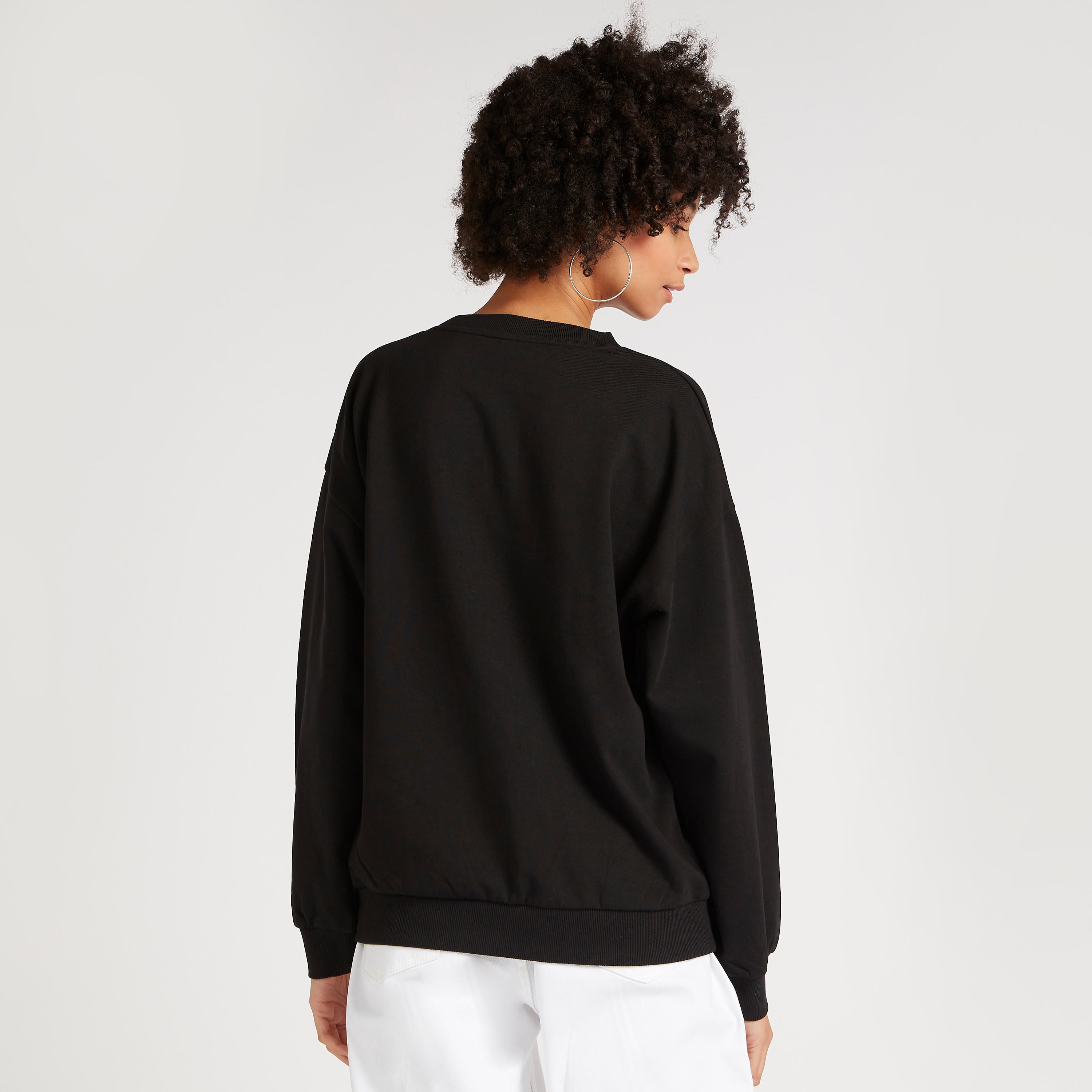 Printed Crew Neck Oversized Sweatshirt with Long Sleeves-women-winterwear-hoodiesandsweatshirts-sweatshirts-image-4