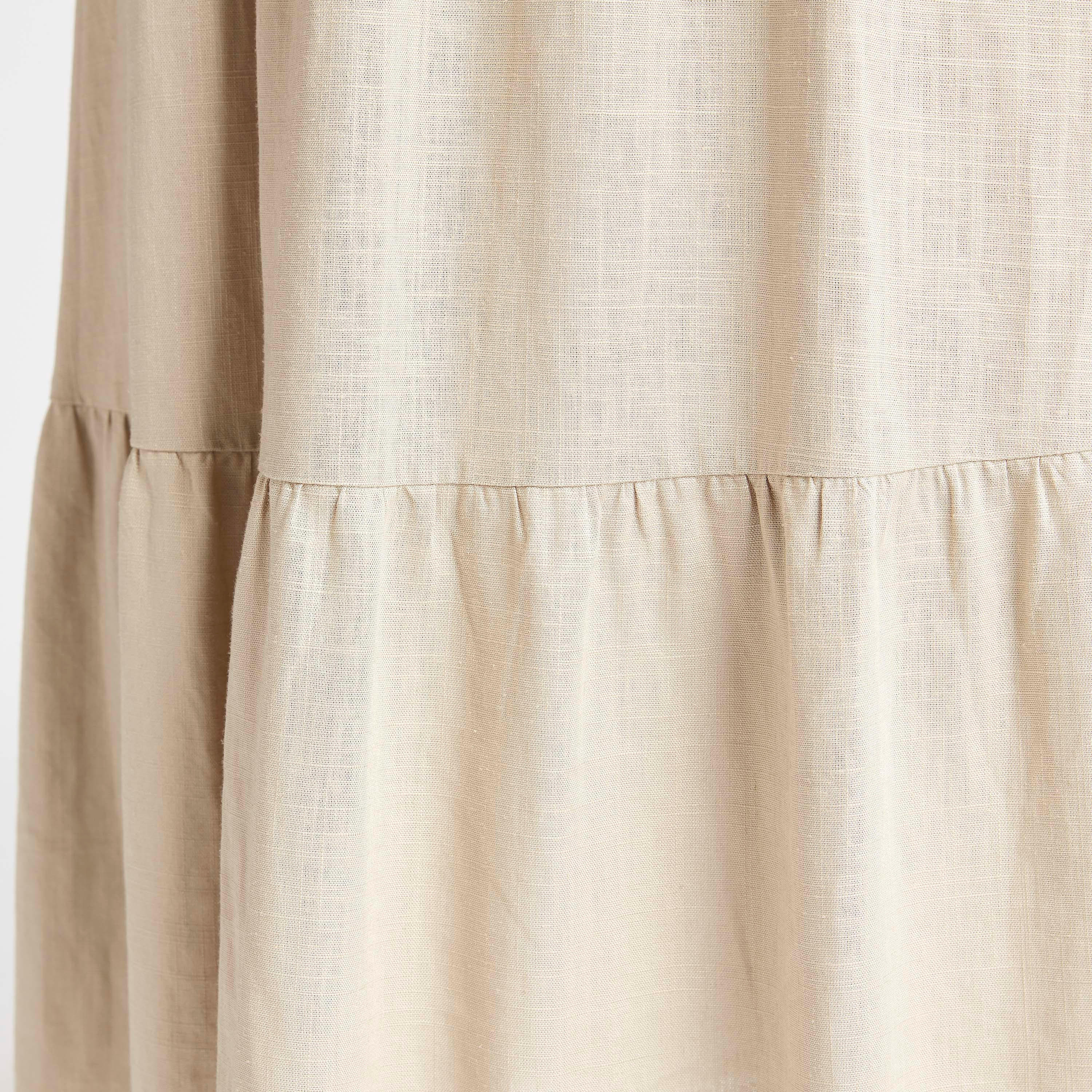 فستان طويل سادة إيه لاين دون أكمام بتفاصيل كشكشة-women-clothing-dresses-image-3