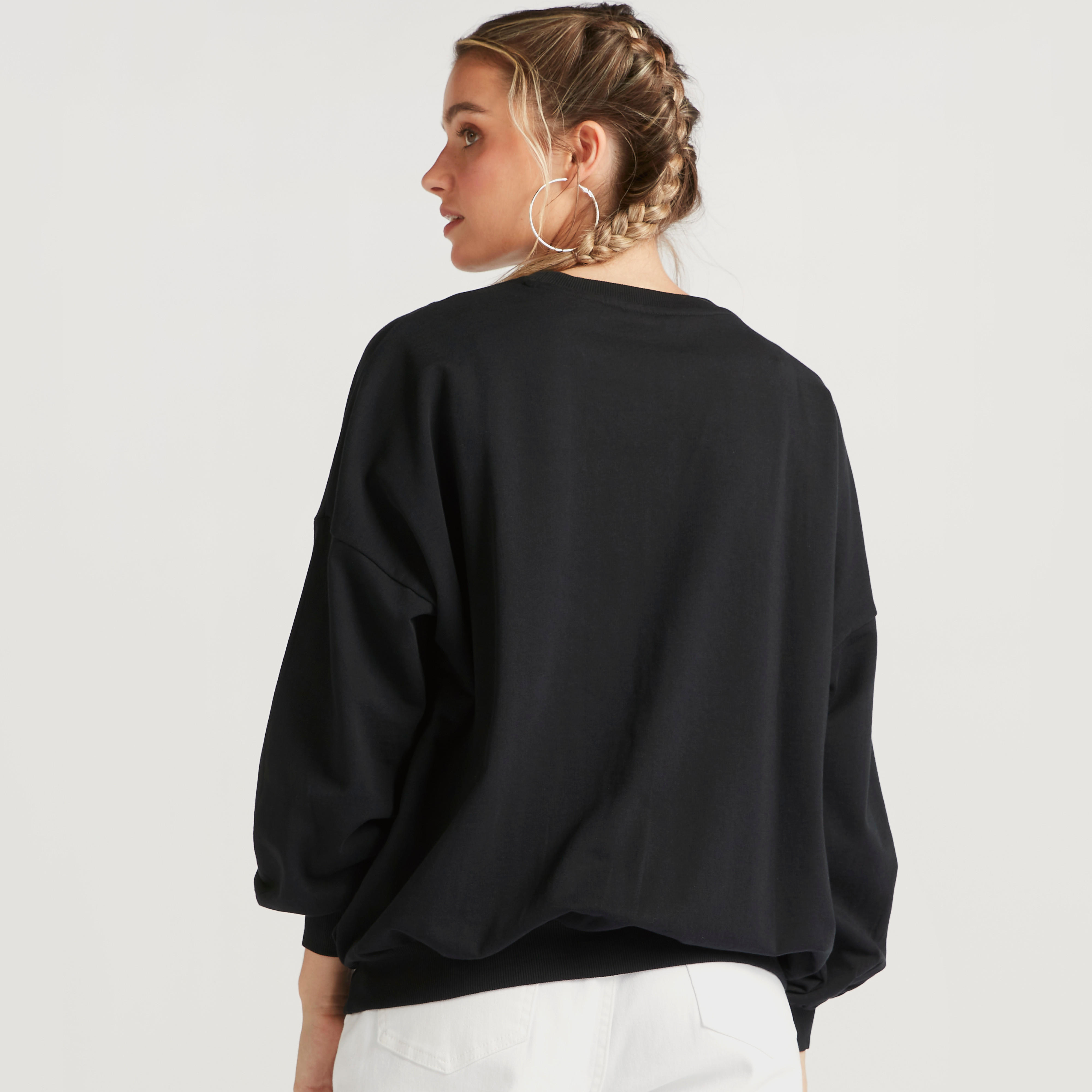 سويت شيرت سادة بياقة ضيّقة وأكمام طويلة-women-winterwear-hoodiesandsweatshirts-sweatshirts-image-2