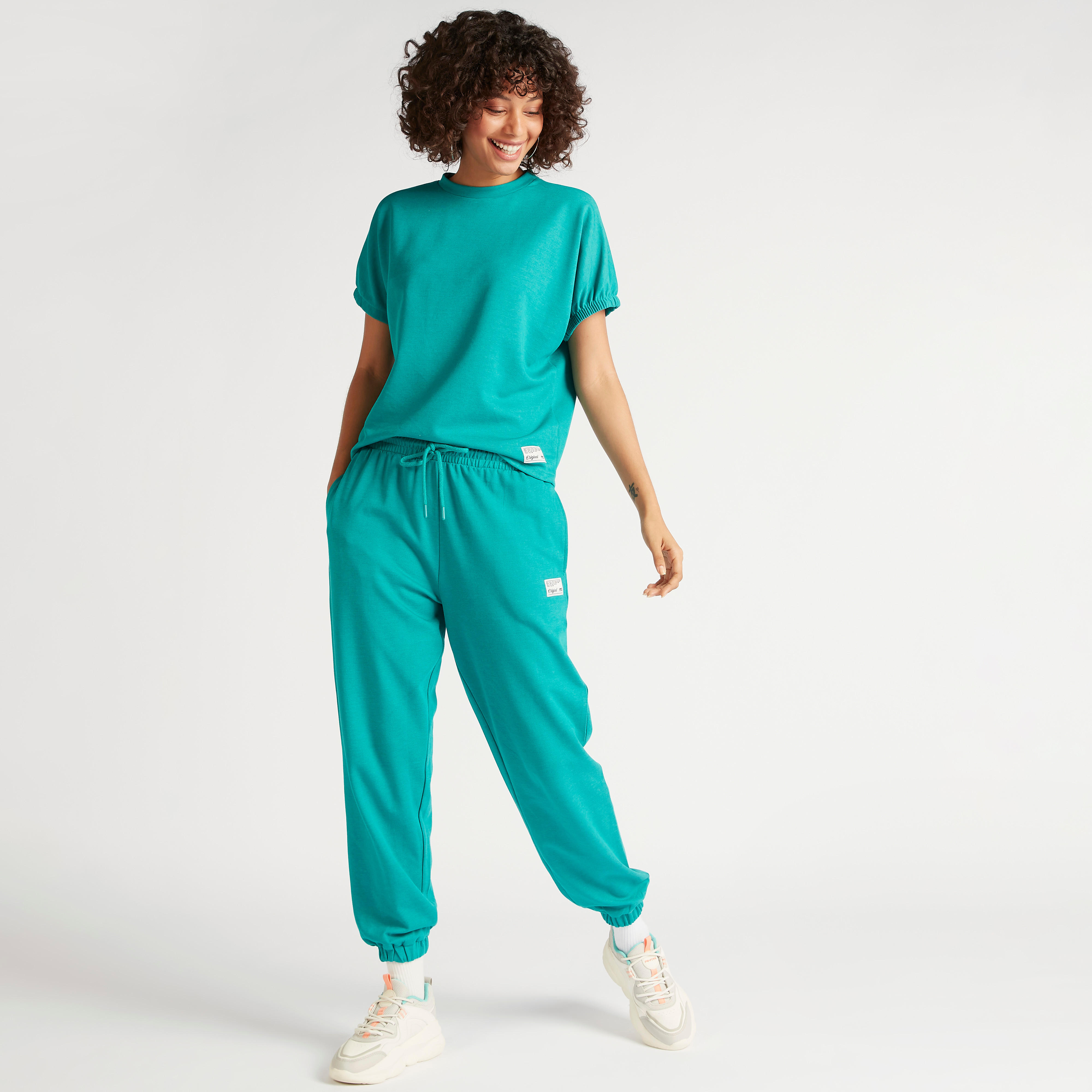 Solid Mid-Rise Joggers with Drawstring Closure and Pockets-women-clothing-bottoms-joggers-image-5