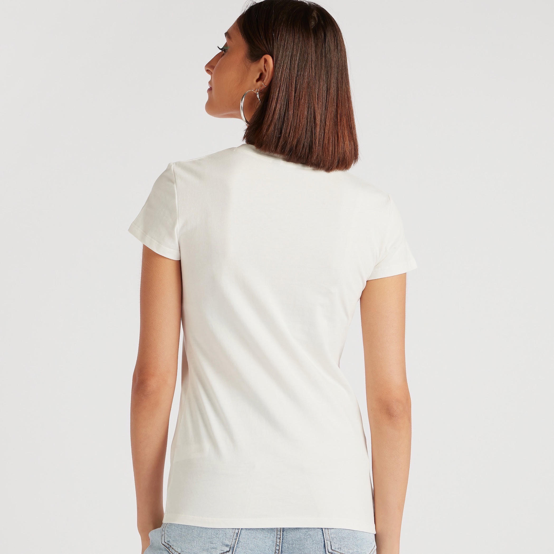 تيشيرت بياقة ضيّقة وأكمام كاب وطبعات أبراج فلكية-women-clothing-tshirts-image-4