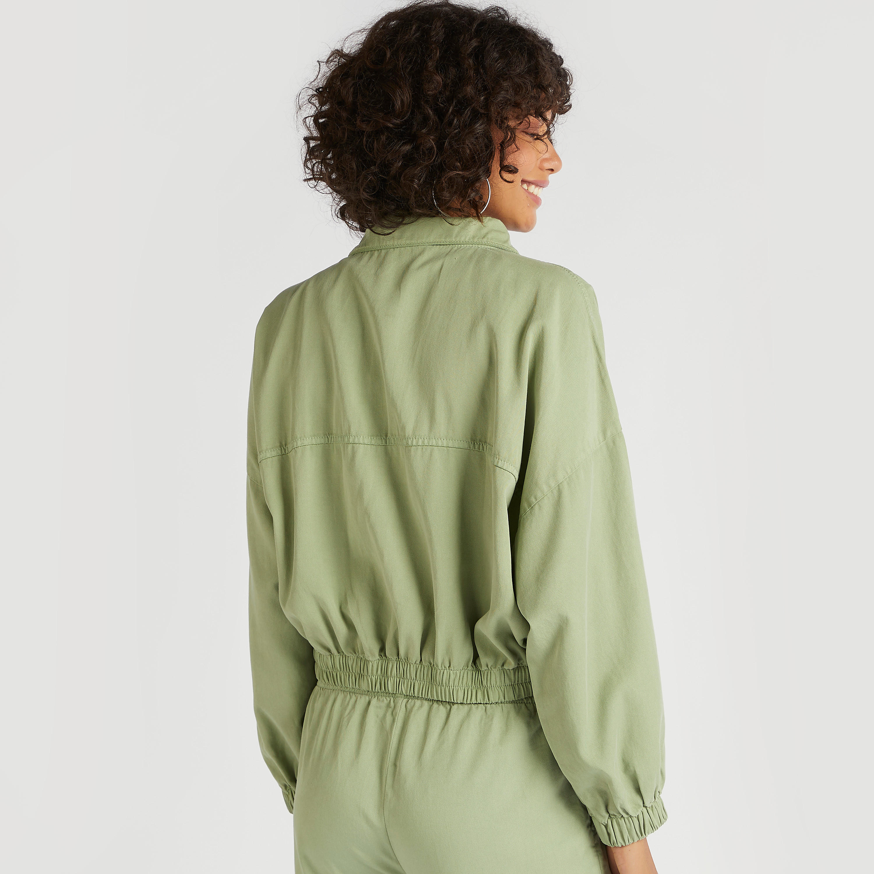 جاكيت دنيم سادة بسحّاب إغلاق وجيوب-women-winterwear-coatsandjackets-jackets-image-4