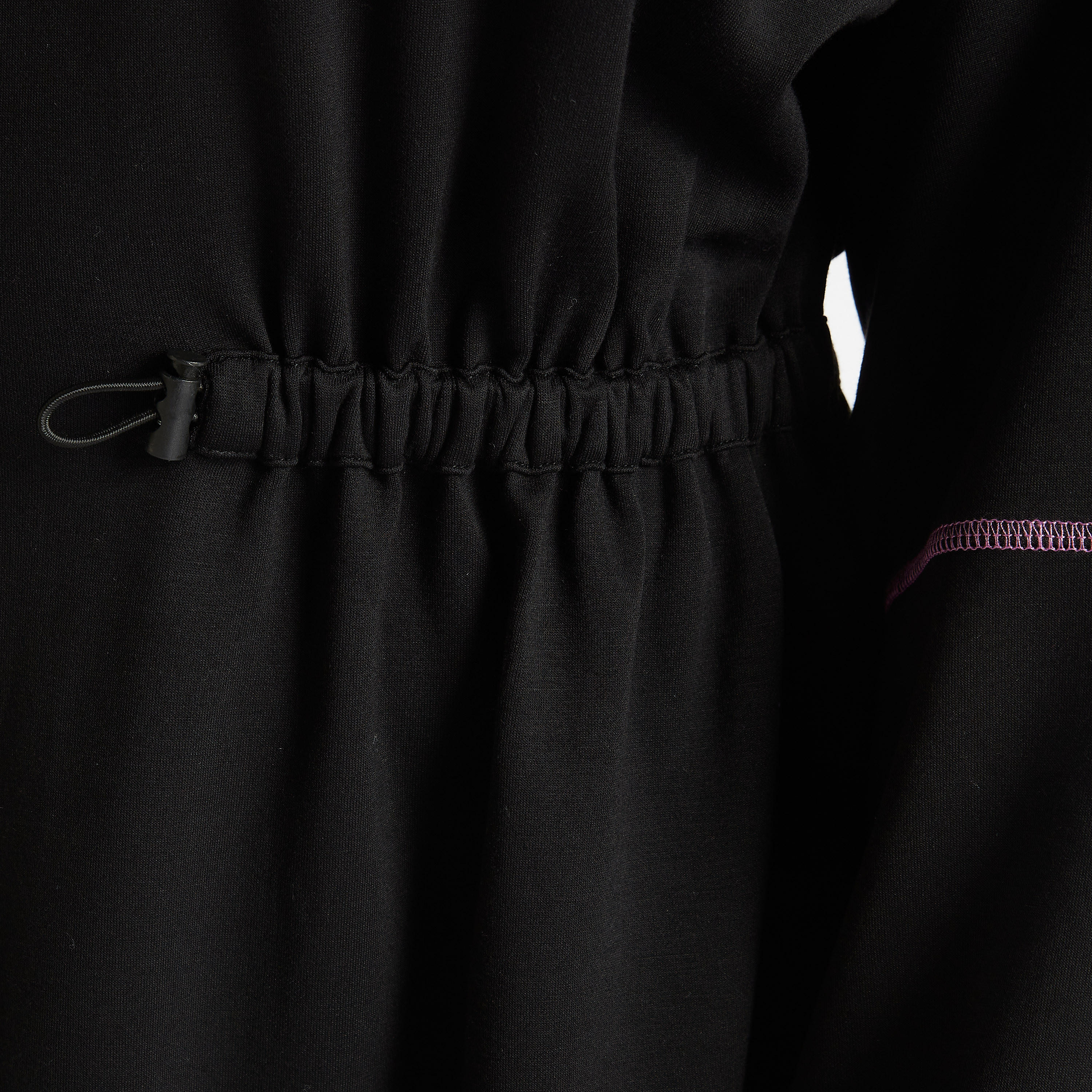 فستان منسدل قصير سادة بسحّاب إغلاق وتفاصيل رباط-women-clothing-dresses-image-5