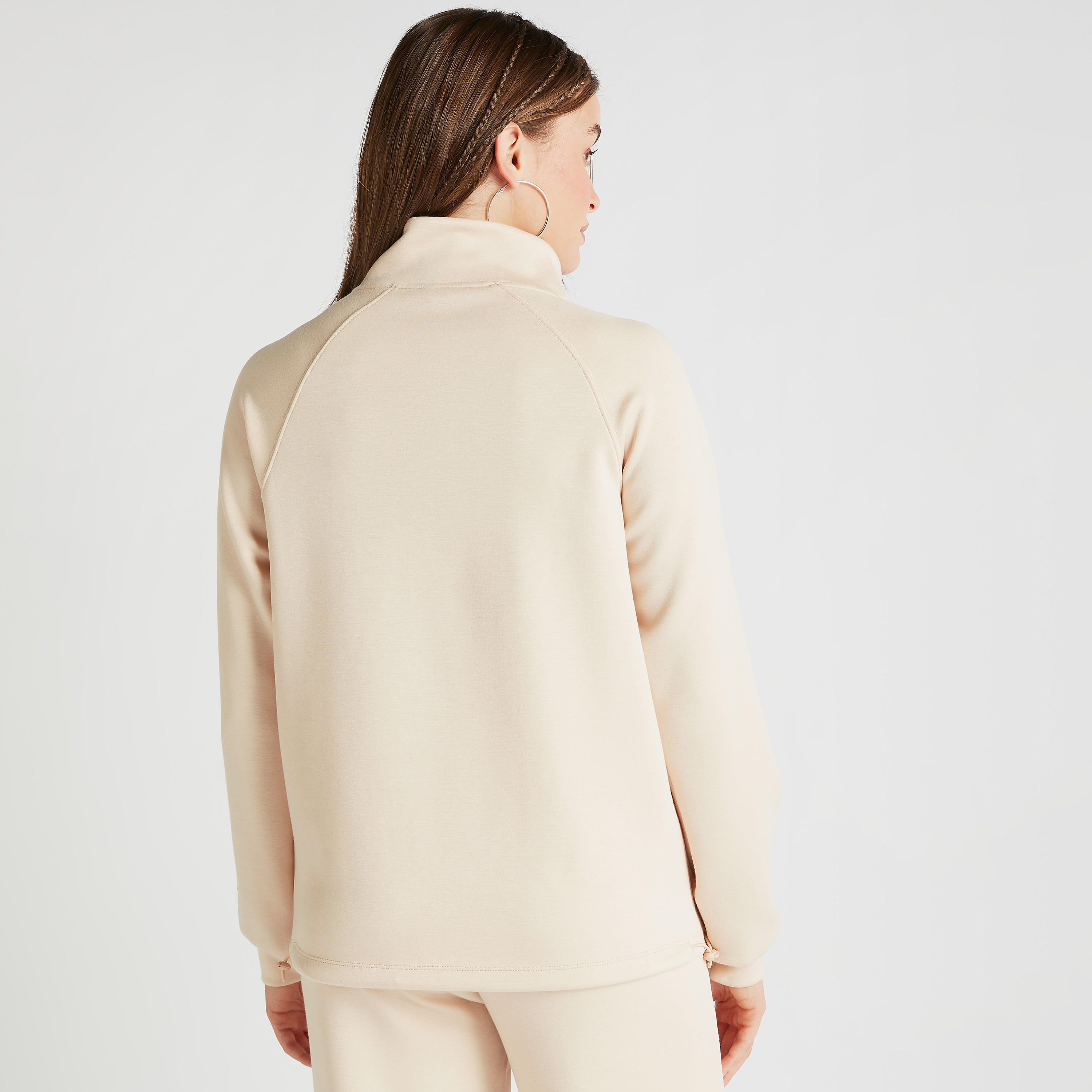 سويت شيرت سادة بياقة عالية وأكمام طويلة-women-winterwear-hoodiesandsweatshirts-sweatshirts-image-4