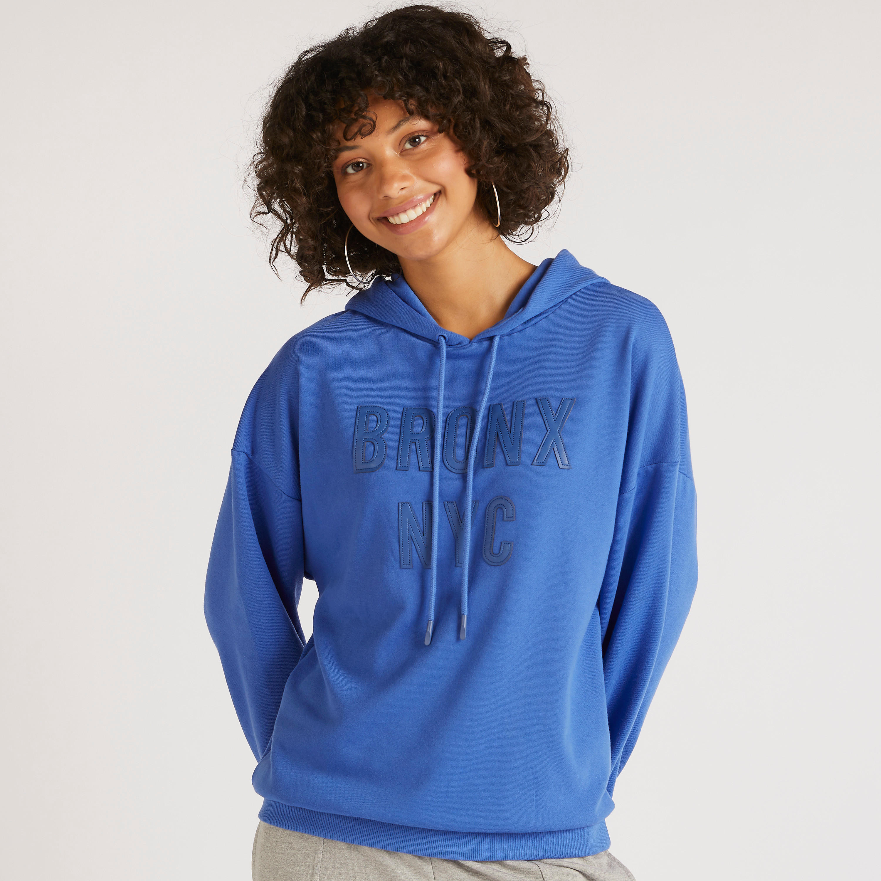 Typographical Print Hoodie with Long Sleeves-women-winterwear-hoodiesandsweatshirts-sweatshirts-image-1