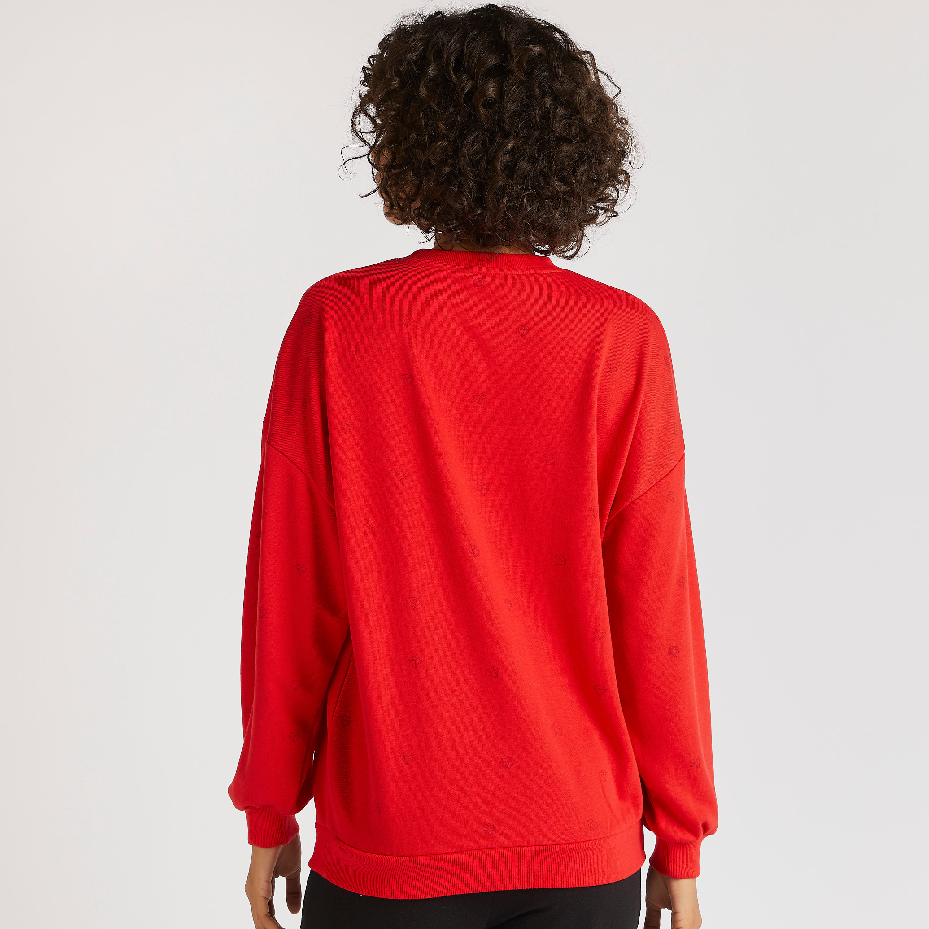 Text Print Crew Neck Sweatshirt with Long Sleeves-women-winterwear-hoodiesandsweatshirts-sweatshirts-image-4