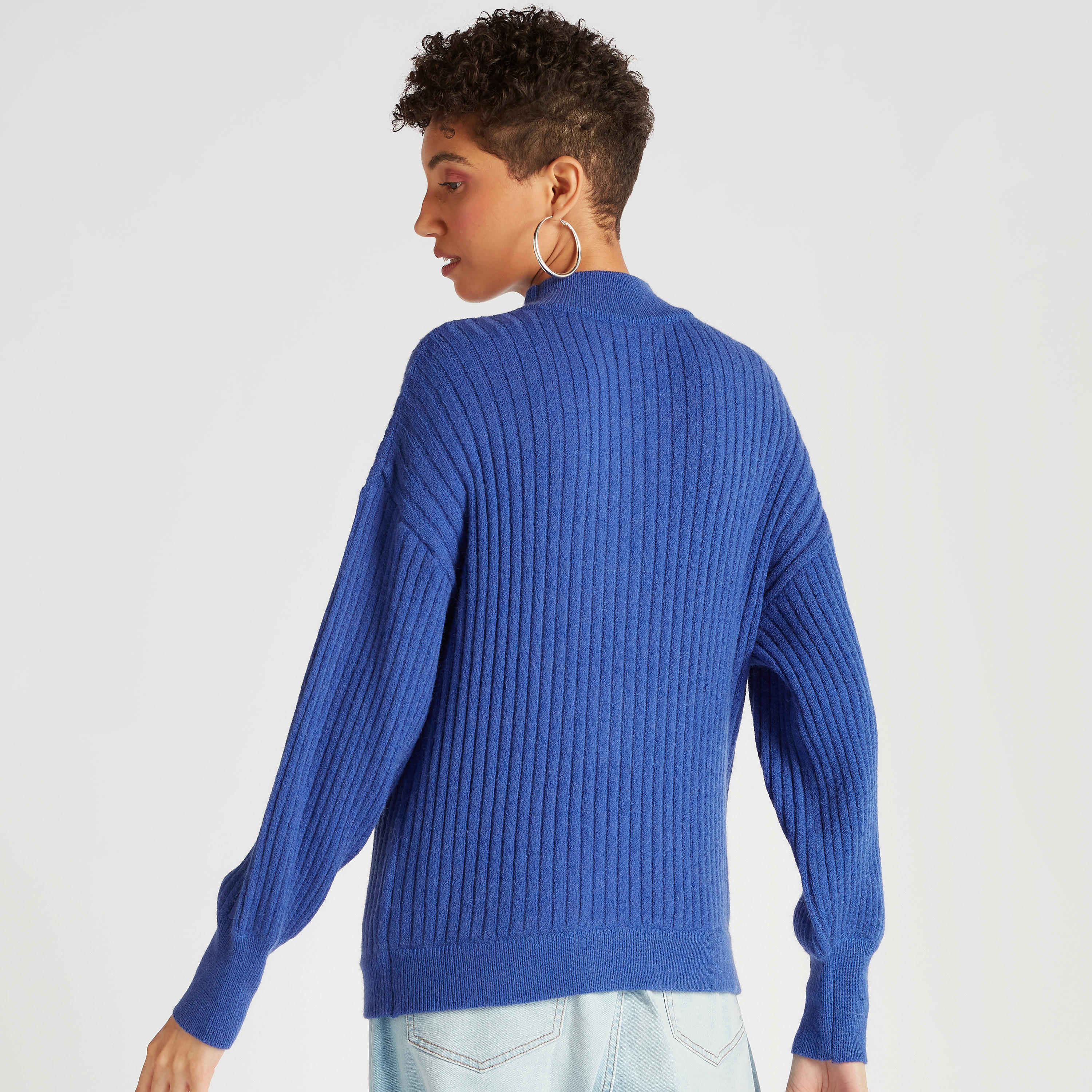 كنزة بارزة الملمس بياقة عالية وأكمام طويلة-women-clothing-cardigansandjumpers-jumpers-image-4