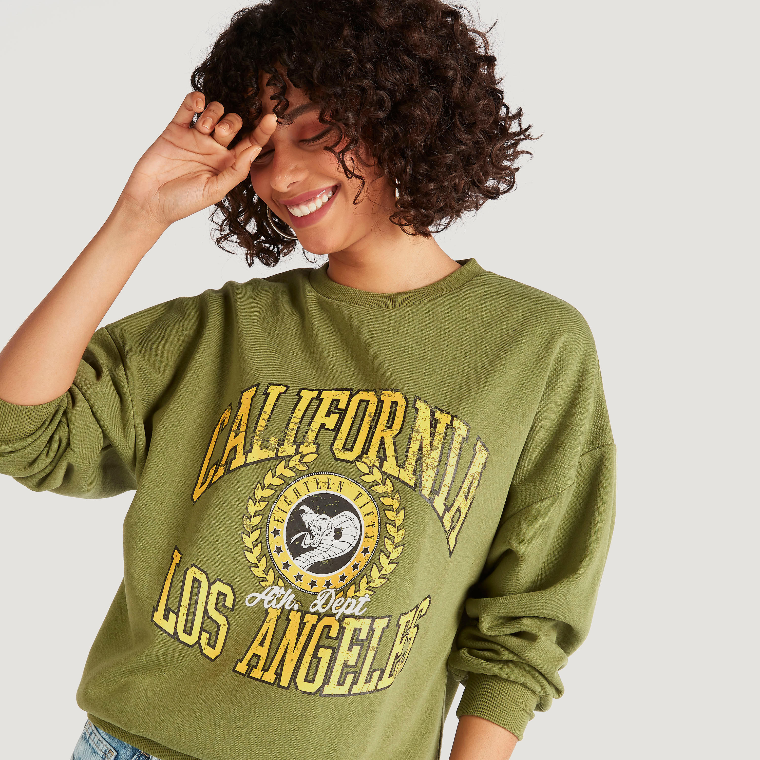 Printed Crew Neck Sweatshirt with Long Sleeves-women-winterwear-hoodiesandsweatshirts-sweatshirts-image-1