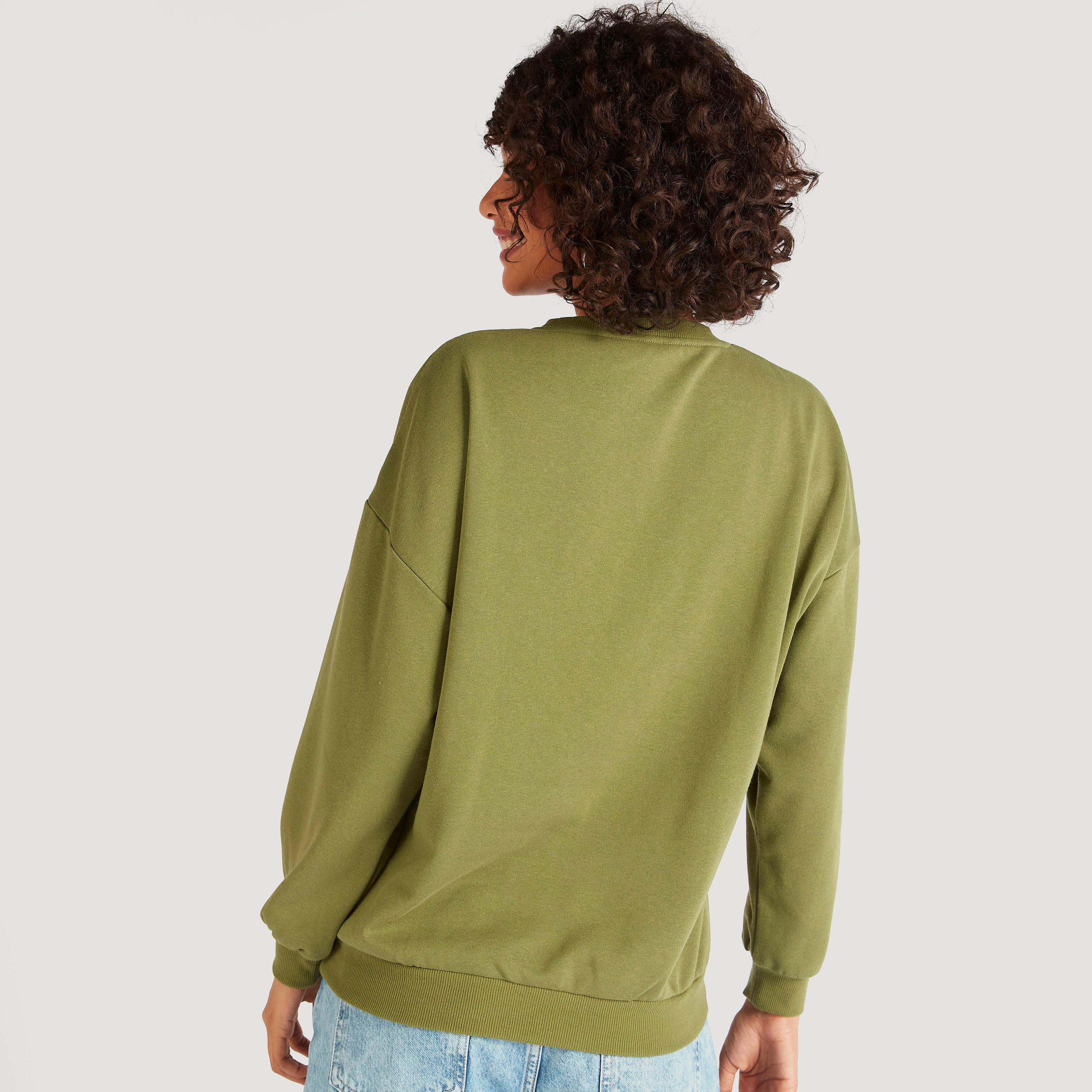 Printed Crew Neck Sweatshirt with Long Sleeves-women-winterwear-hoodiesandsweatshirts-sweatshirts-image-4
