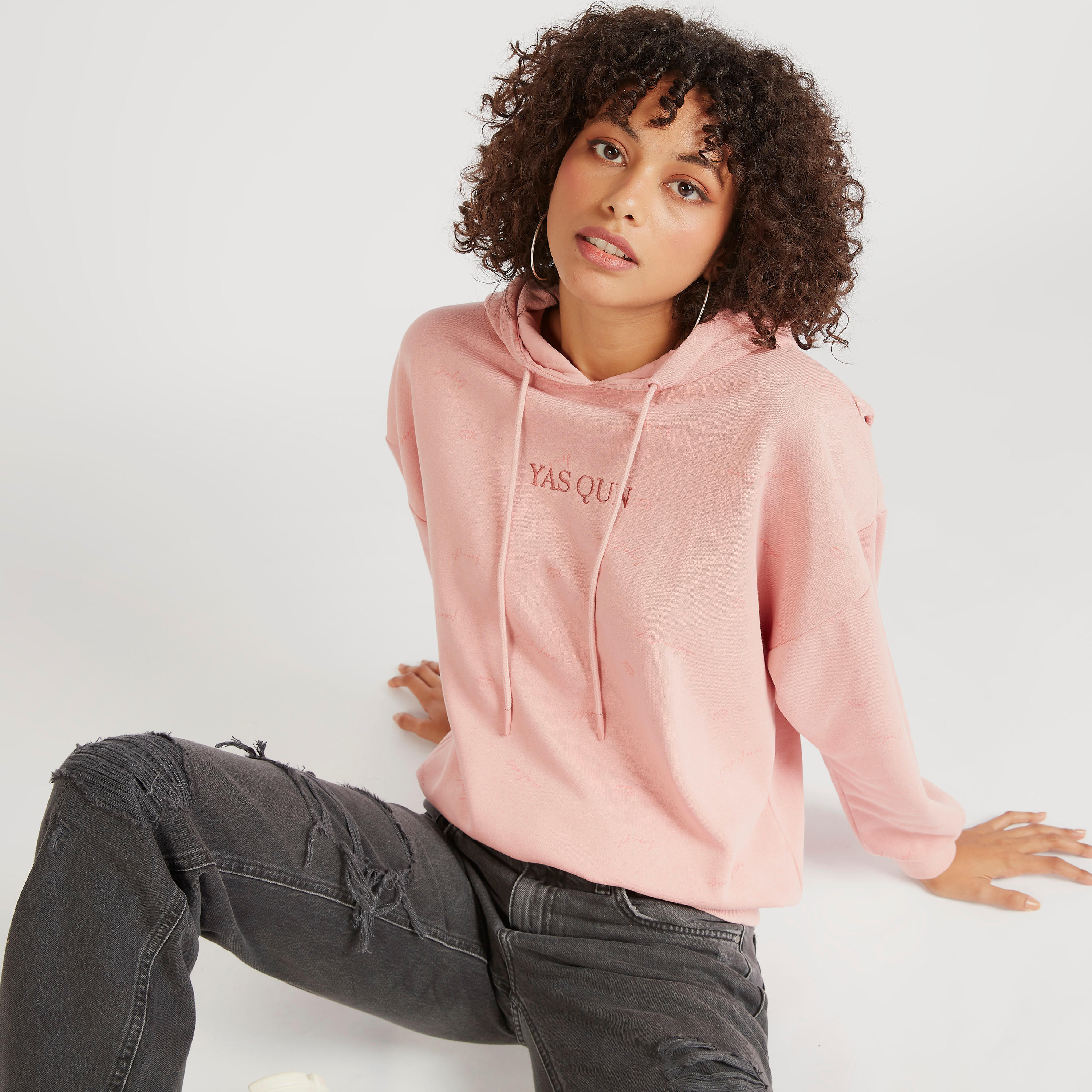 Printed Hooded Sweatshirt with Long Sleeves-women-winterwear-hoodiesandsweatshirts-sweatshirts-image-1