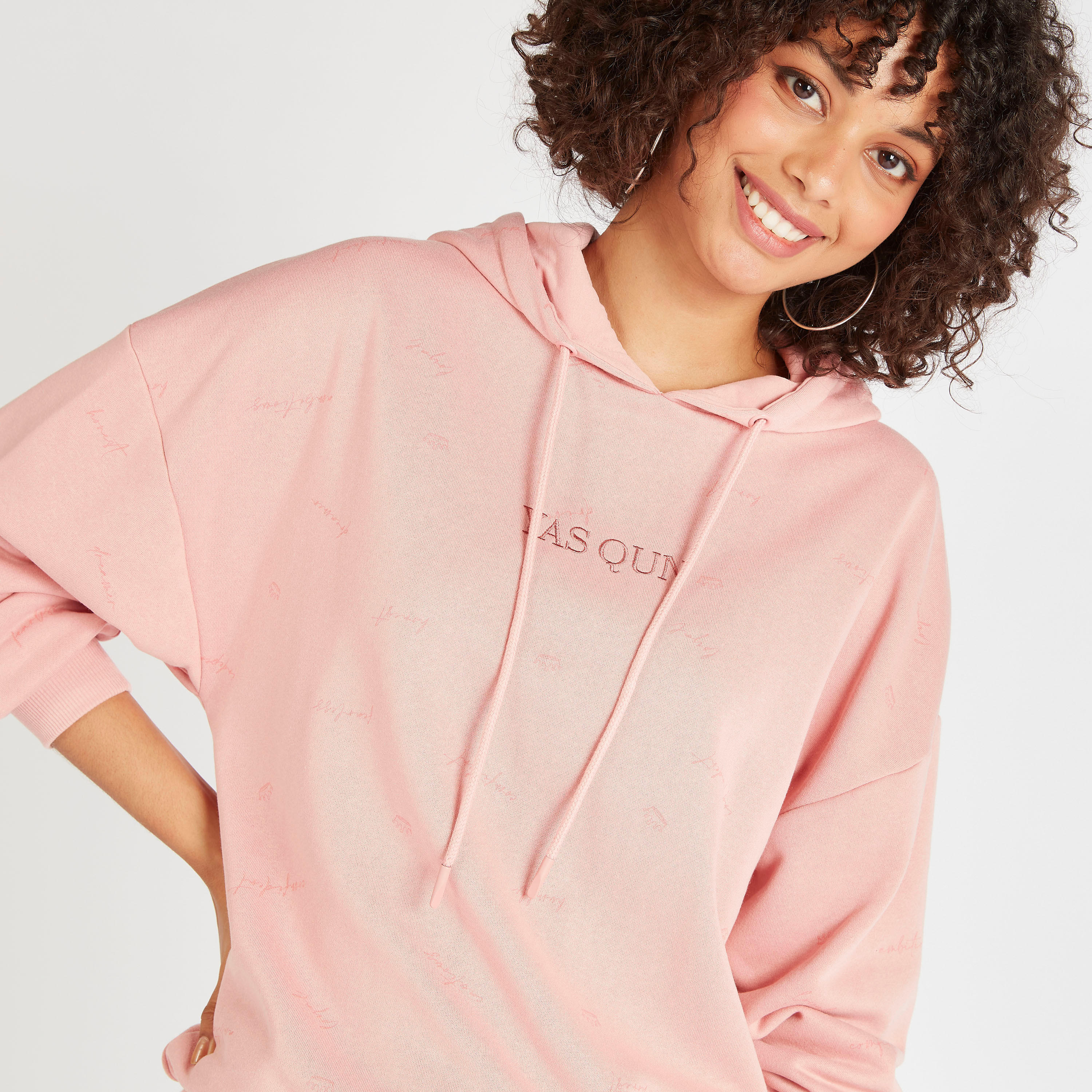 Printed Hooded Sweatshirt with Long Sleeves-women-winterwear-hoodiesandsweatshirts-sweatshirts-image-3