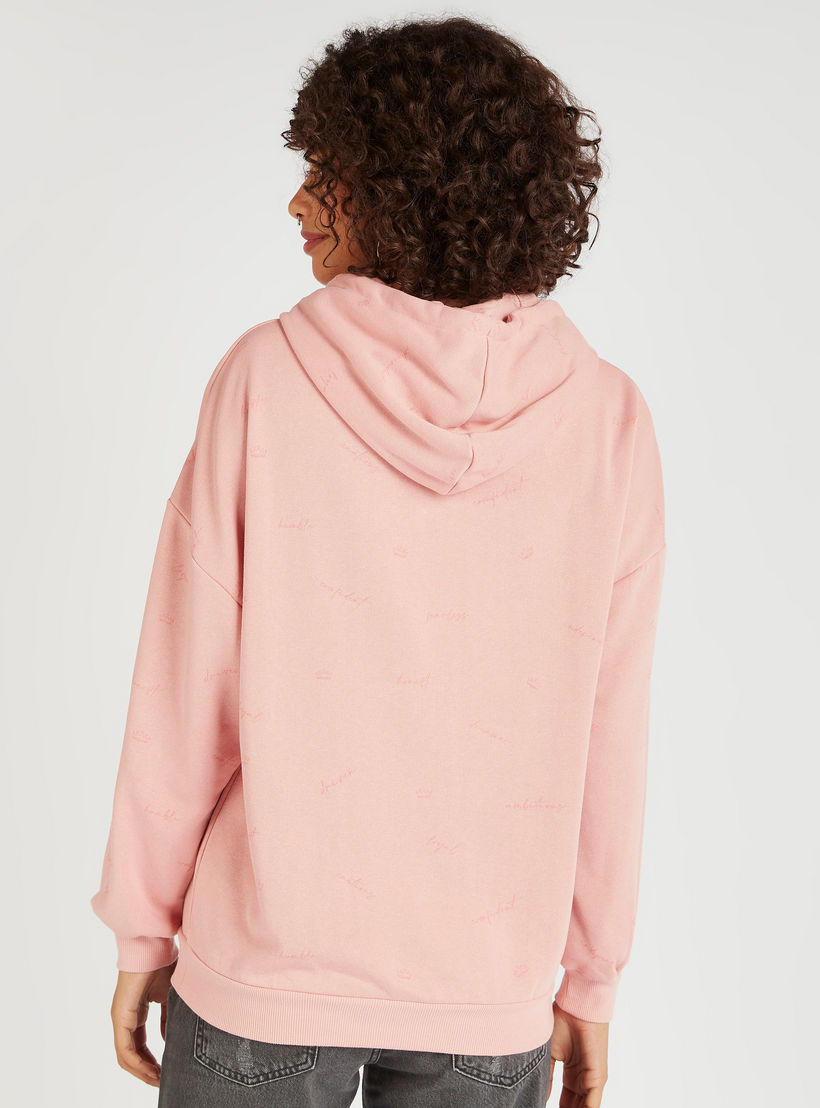 Printed Hooded Sweatshirt with Long Sleeves-women-winterwear-hoodiesandsweatshirts-sweatshirts-image-4