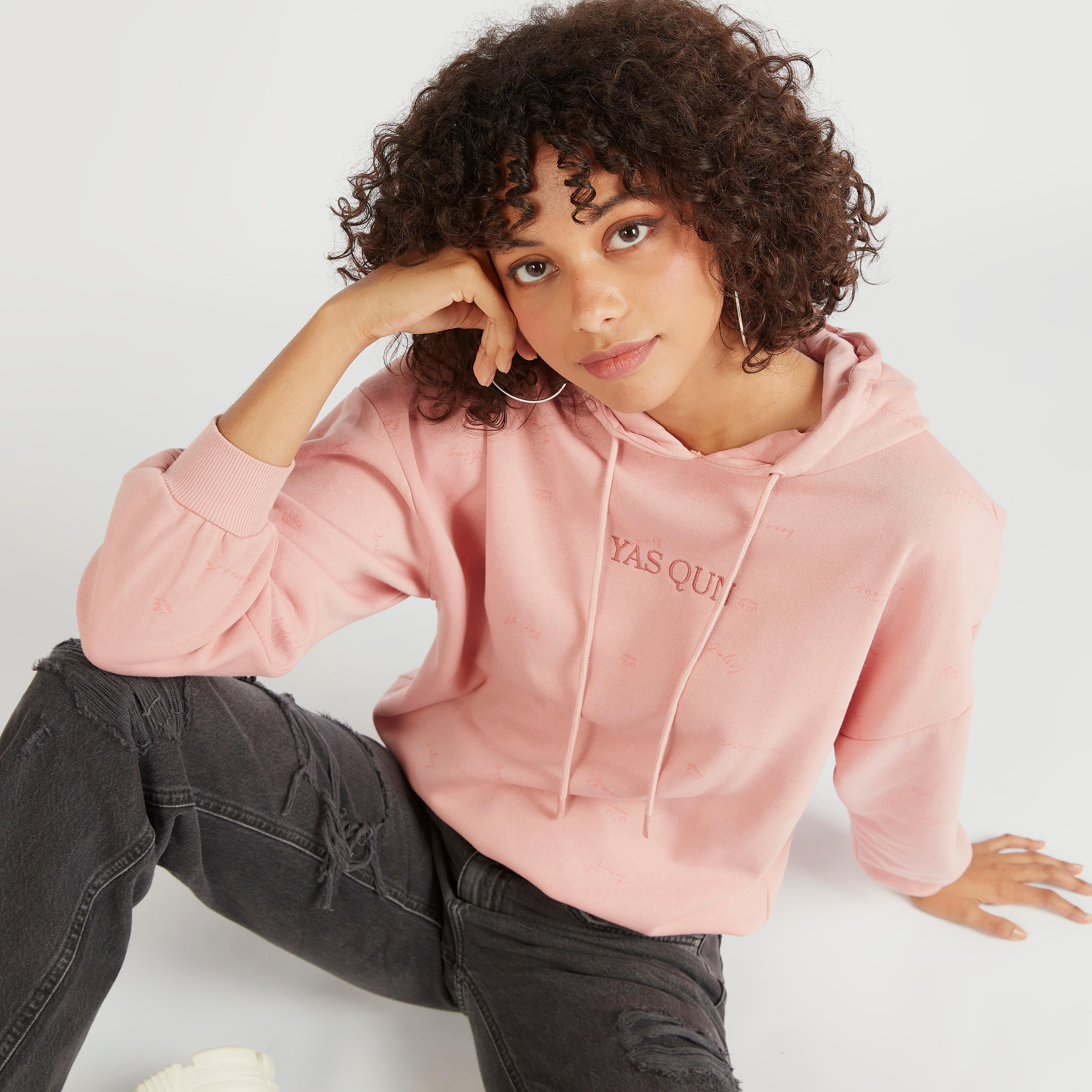 Printed Hooded Sweatshirt with Long Sleeves-women-winterwear-hoodiesandsweatshirts-sweatshirts-image-5