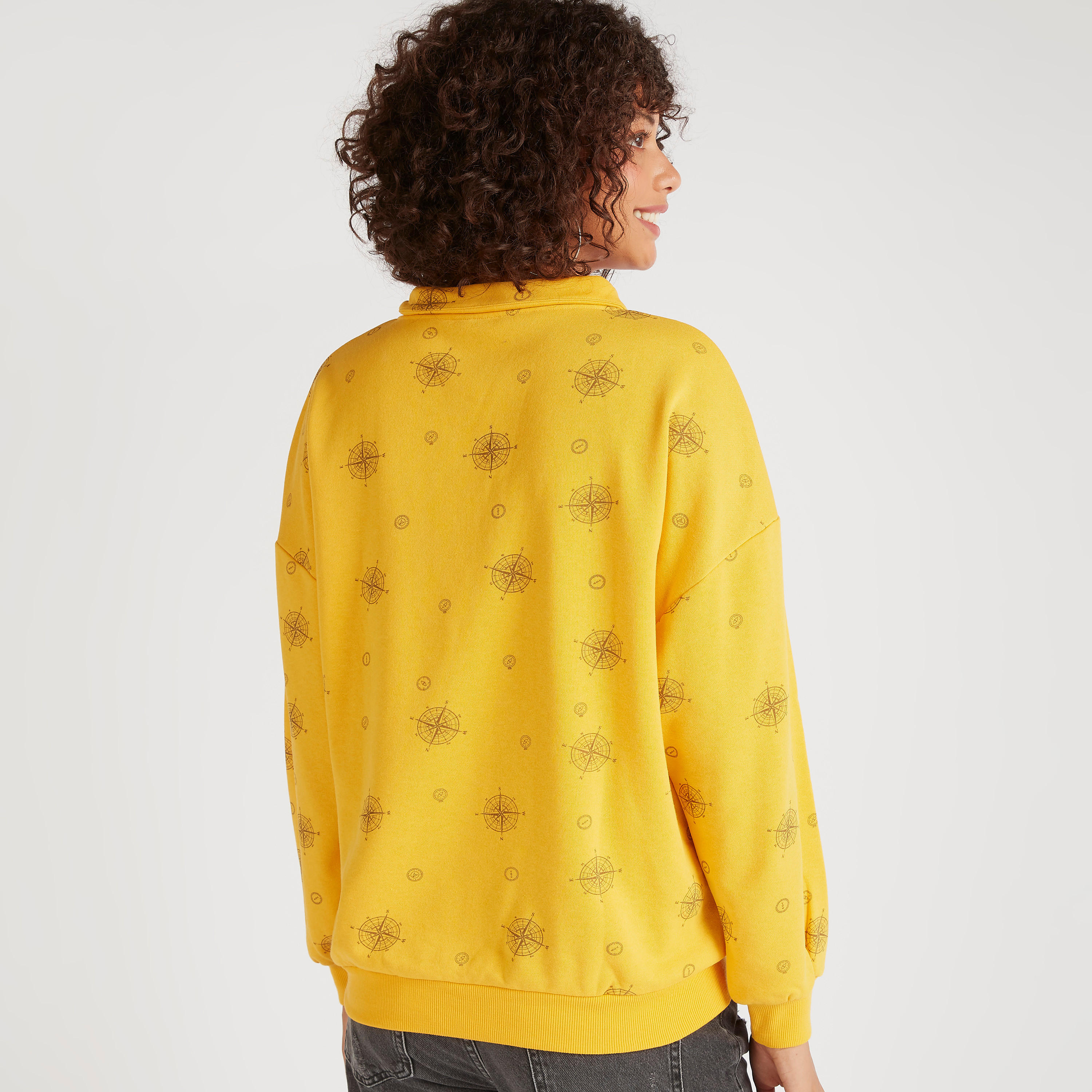 Printed Sweatshirt with Long Sleeves-women-winterwear-hoodiesandsweatshirts-sweatshirts-image-4