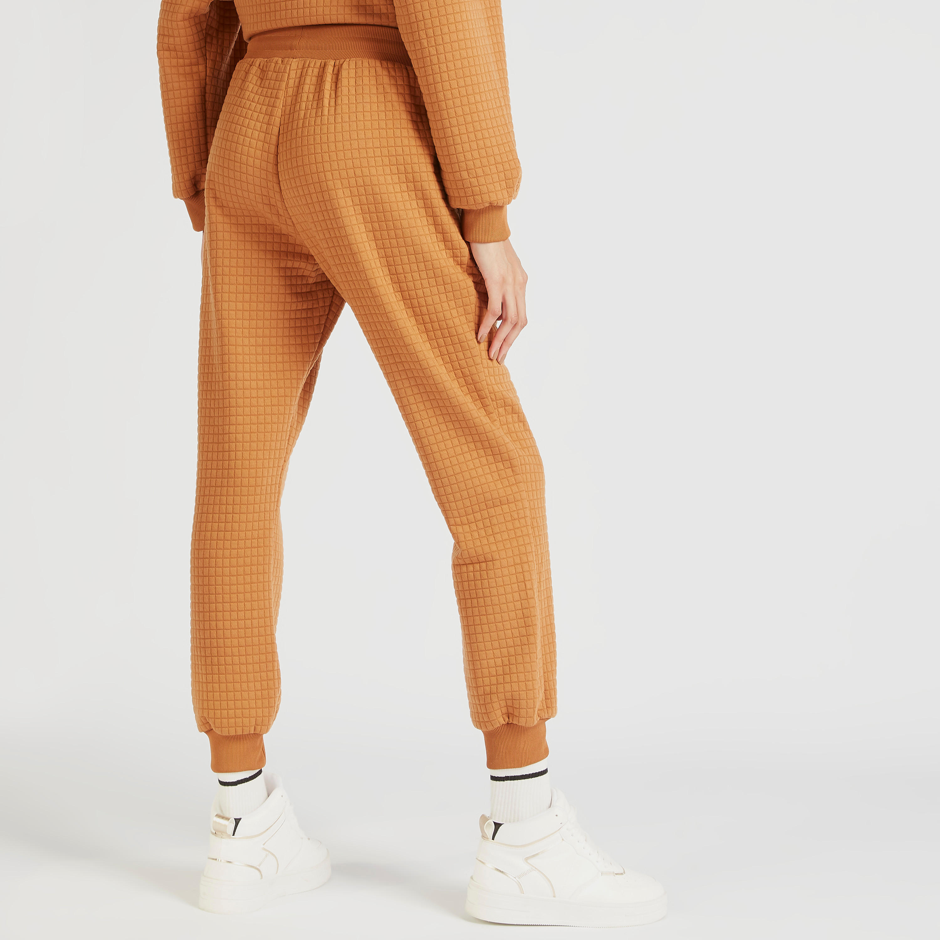 Quilted Joggers with Drawstring Closure-women-clothing-bottoms-joggers-image-4