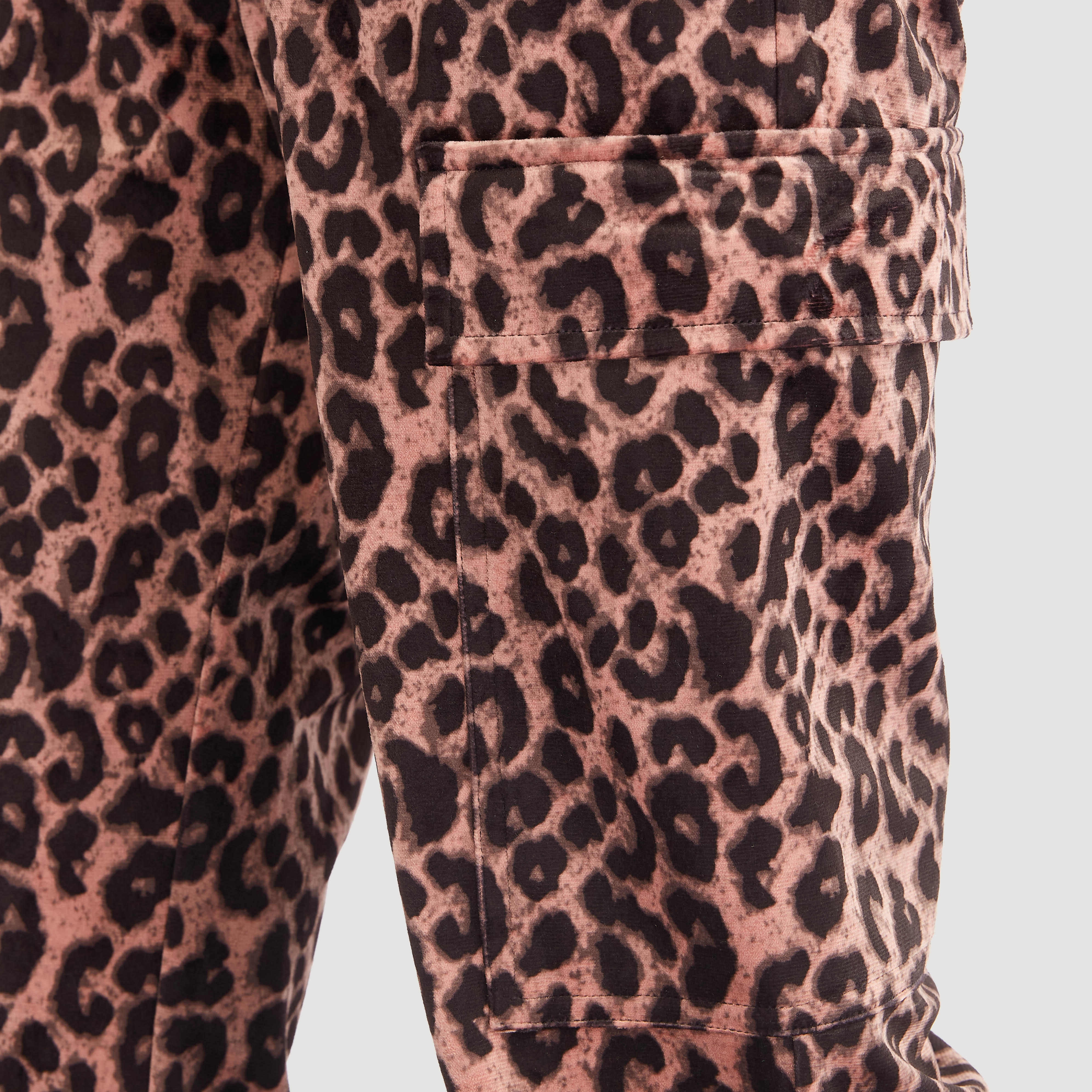Animal Print High-Rise Joggers with Pockets and Drawstring Closure-women-clothing-bottoms-joggers-image-5