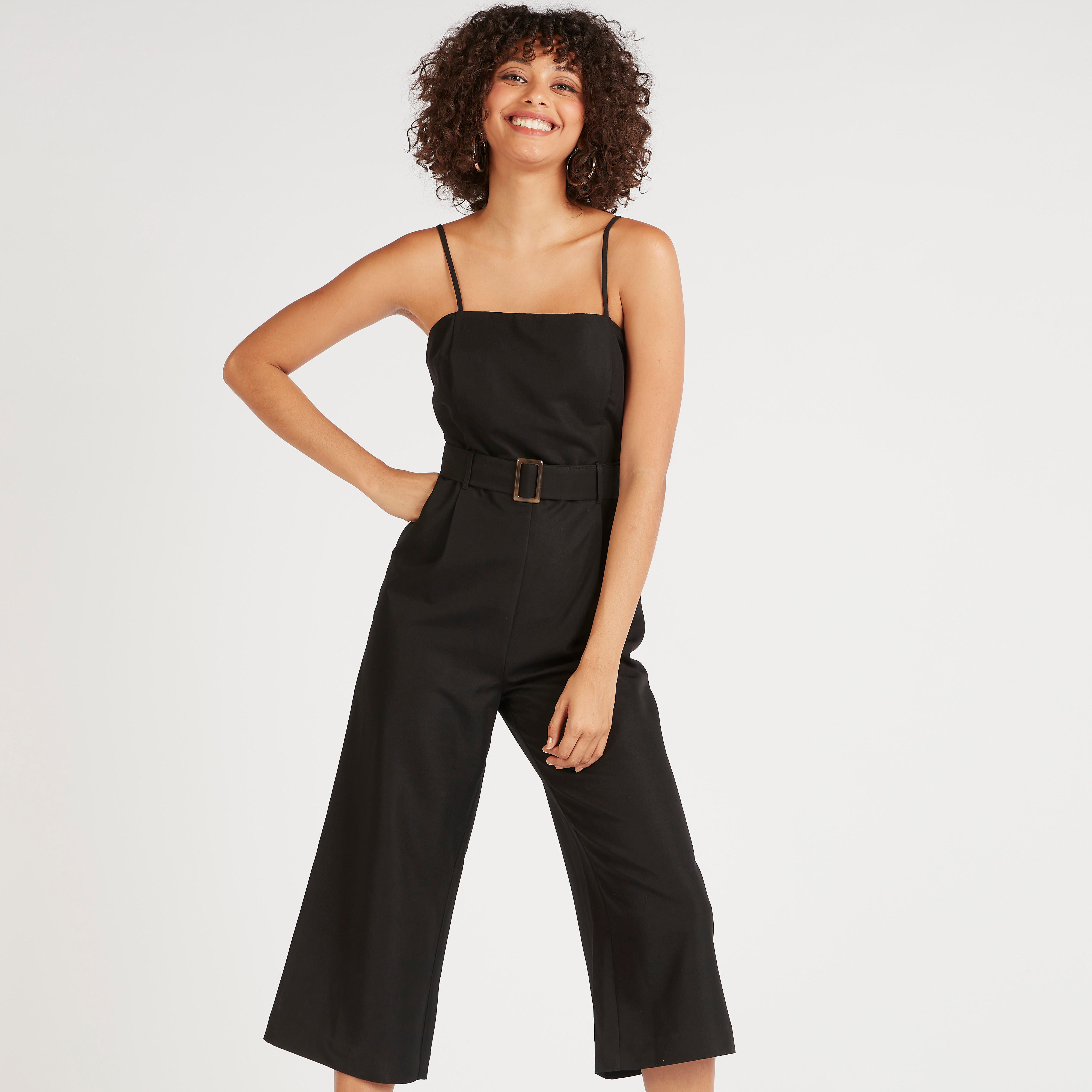 Solid Midi Belted Jumpsuit with Adjustable Straps-women-clothing-jumpsuits-image-6
