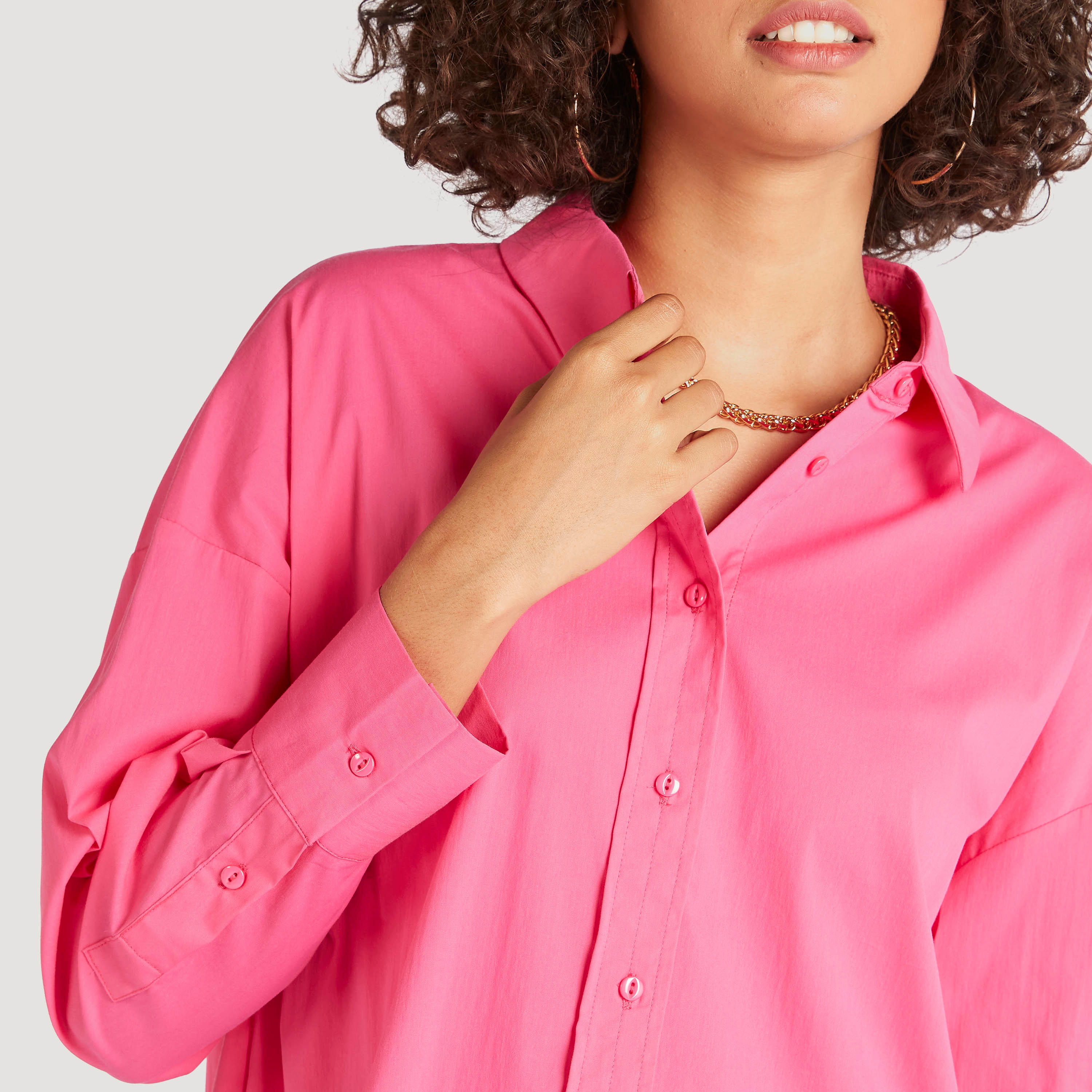 Solid Shirt with Spread Collar and Long Sleeves-women-clothing-shirtsandblouses-shirts-image-6