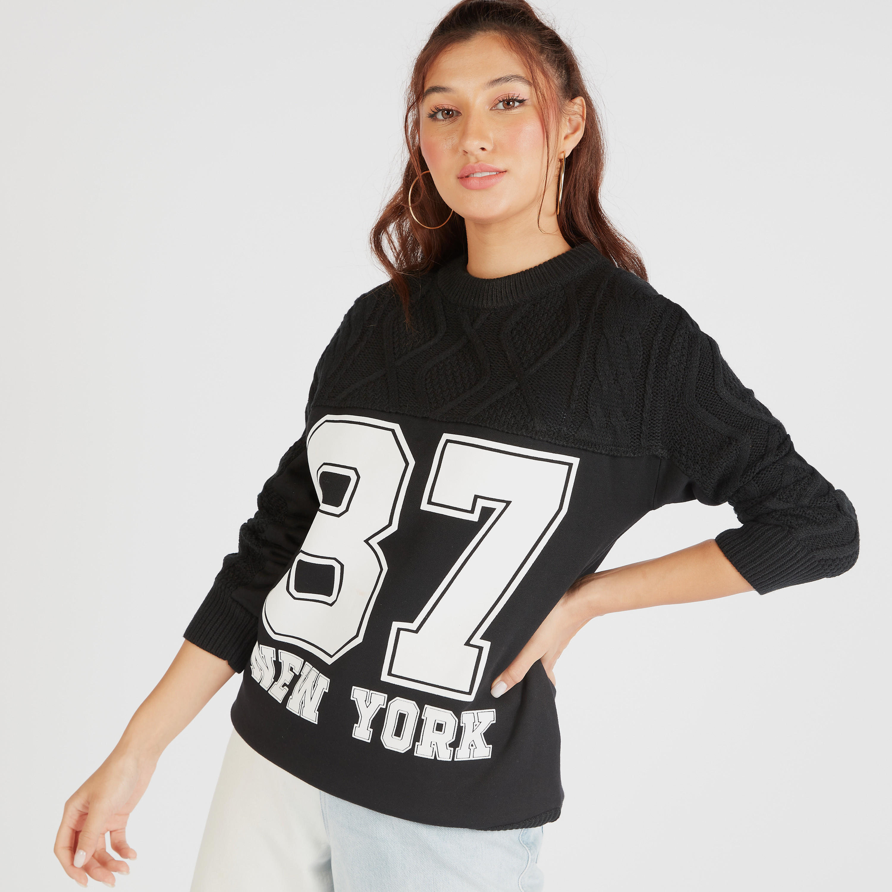 كنزة بياقة ضيقة وأكمام طويلة وطبعات-women-clothing-cardigansandjumpers-jumpers-image-5