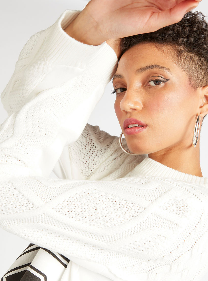 كنزة بشرائط وياقة ضيّقة وأكمام طويلة-women-clothing-cardigansandjumpers-jumpers-image-3