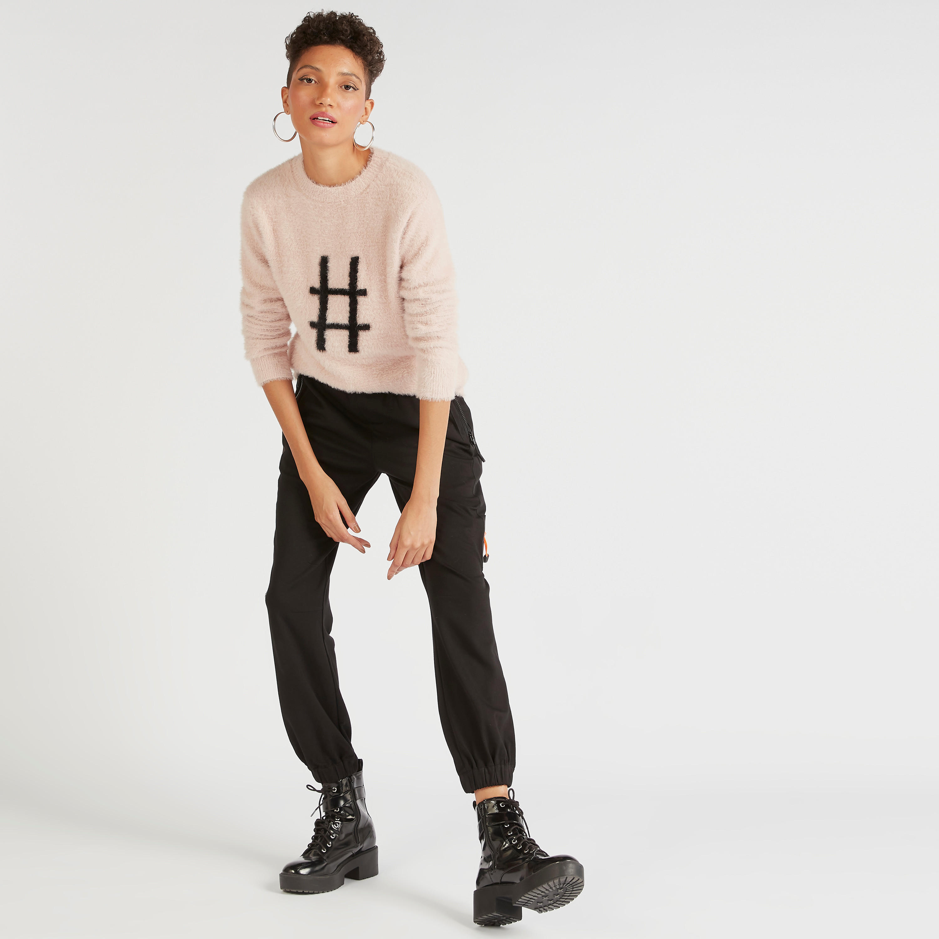 كنزة بارزة الملمس بياقة ضيقة وأكمام طويلة-women-clothing-cardigansandjumpers-jumpers-image-5