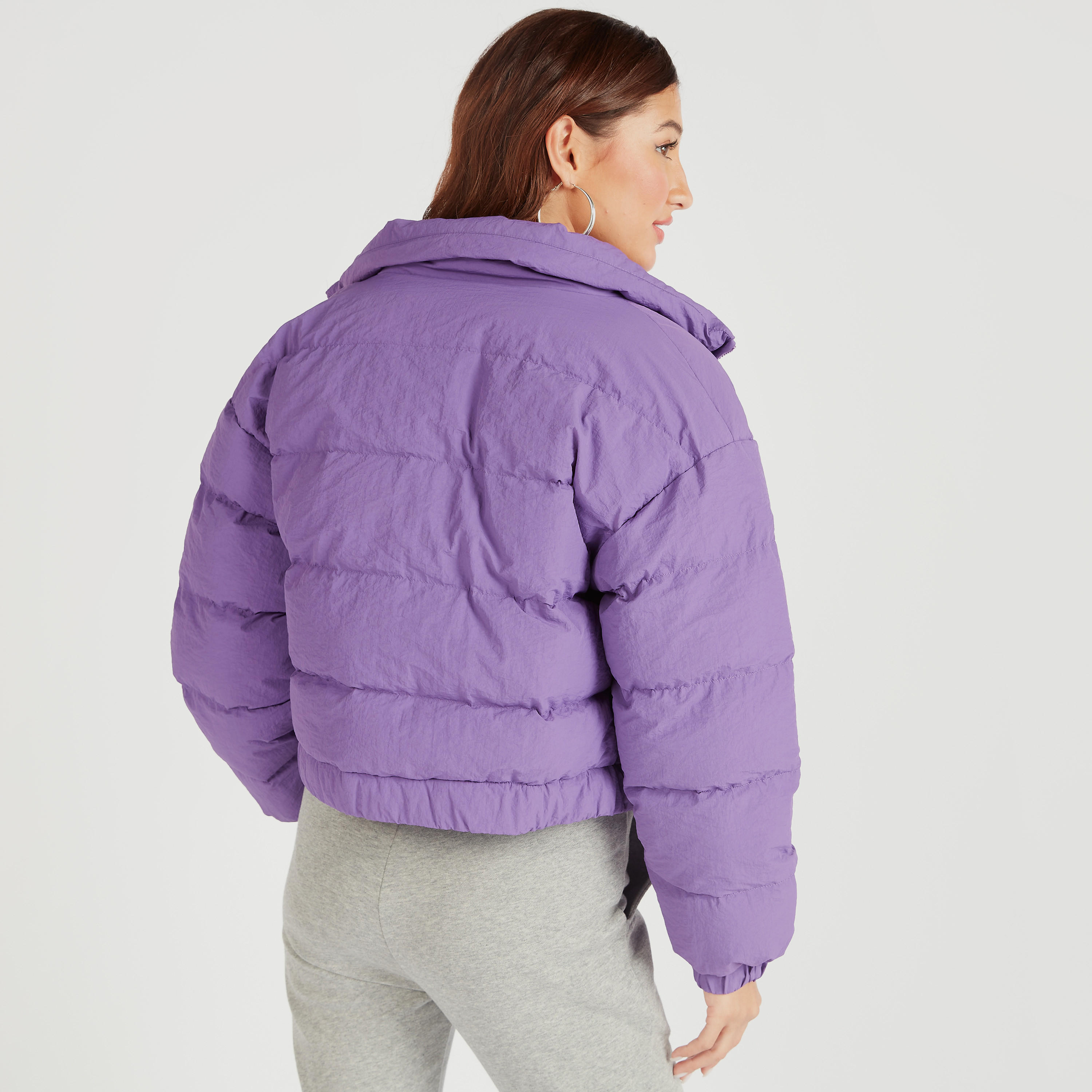 جاكيت منفوخ مبطّن بسحّاب إغلاق وجيوب-women-winterwear-coatsandjackets-jackets-image-2