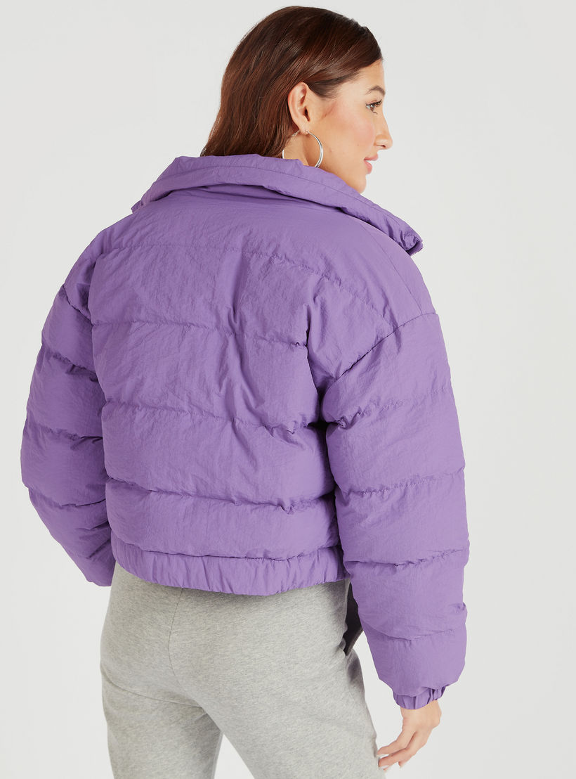 جاكيت منفوخ مبطّن بسحّاب إغلاق وجيوب-women-winterwear-coatsandjackets-jackets-image-2