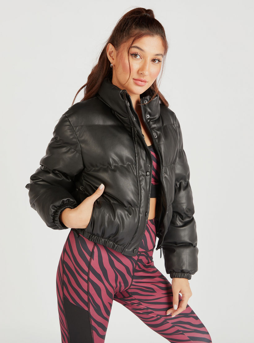 جاكيت منفوخ مبطّن بسحّاب إغلاق وجيوب-women-winterwear-coatsandjackets-jackets-image-2