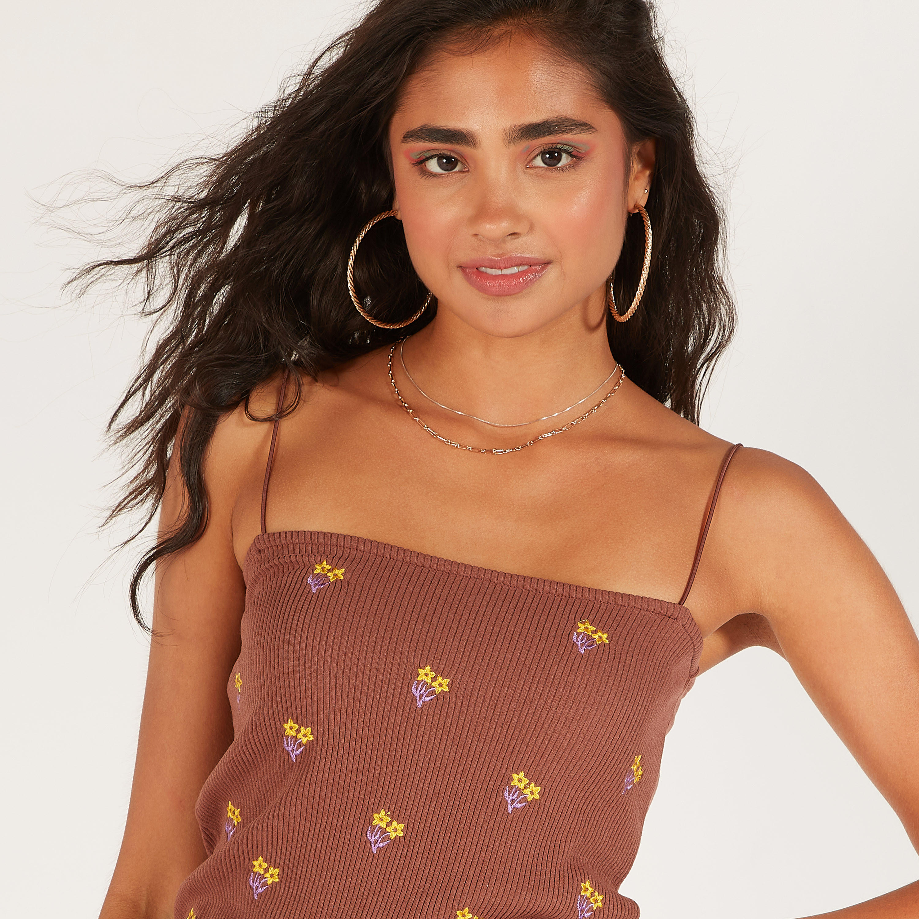 Embroidered Mini Bodycon Dress with Spaghetti Straps-women-clothing-dresses-image-12