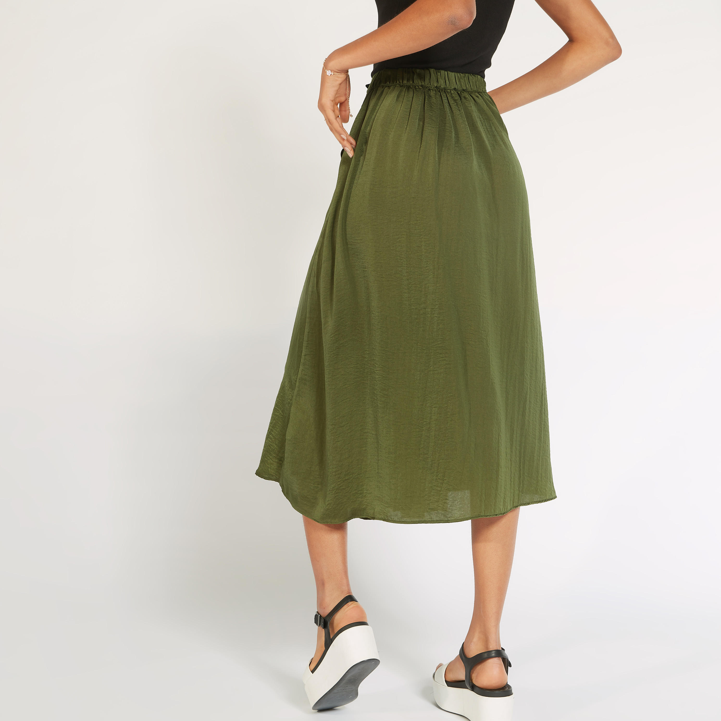تنّورة ميدي إيه لاين سادة بكُسرات وجيوب-women-clothing-bottoms-skirts-image-13