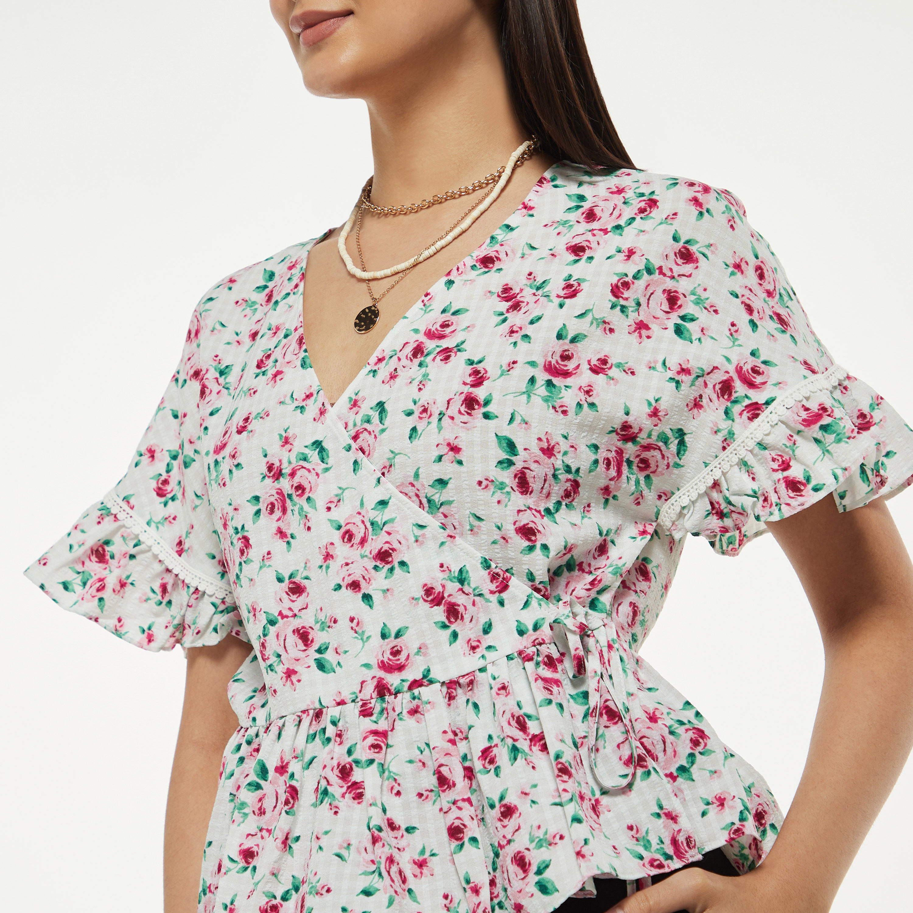 All-Over Floral Print Peplum Top with Extended Frill Sleeves-women-clothing-shirtsandblouses-blouses-image-8