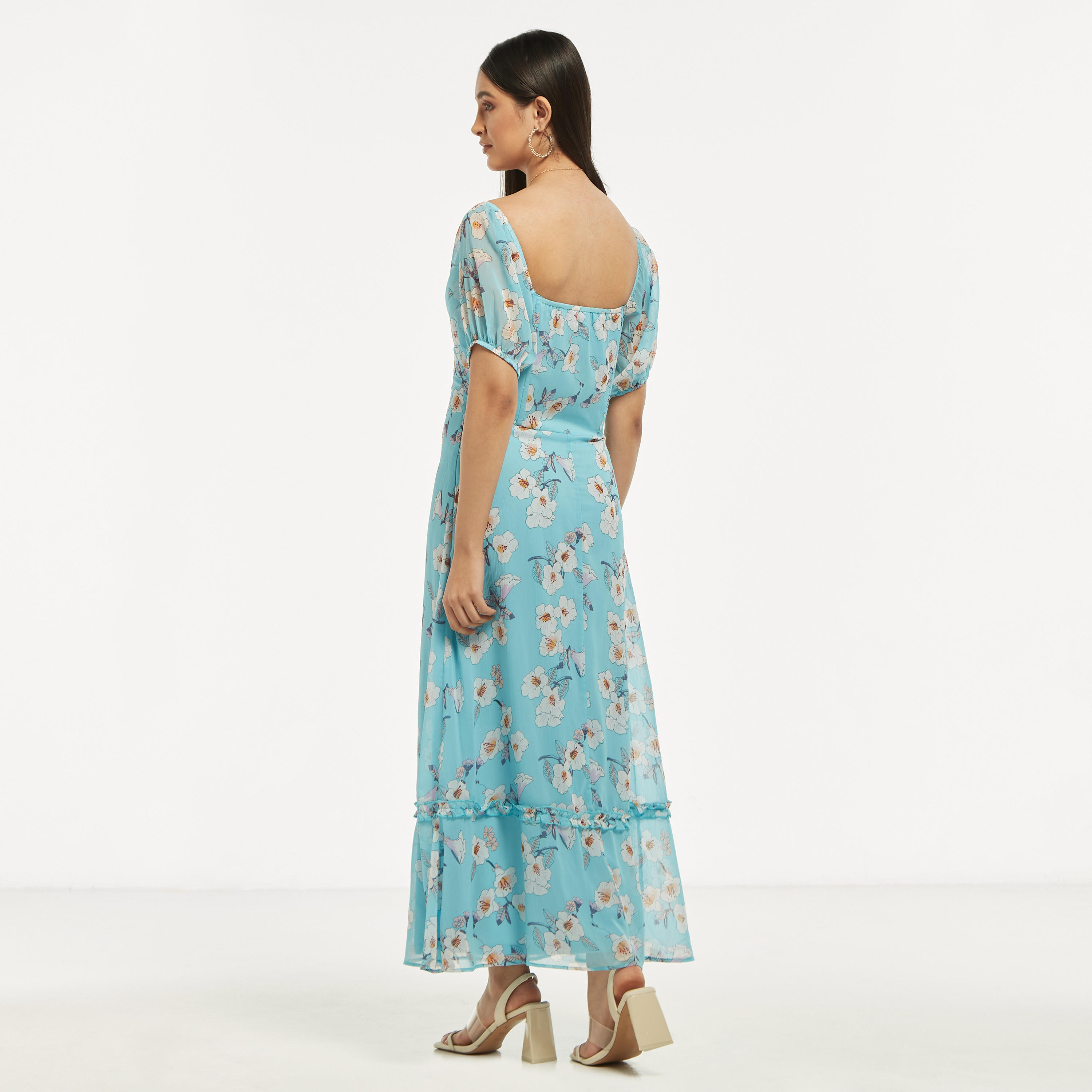 فستان طويل بياقة سويت هارت وطبعات أزهار-women-clothing-dresses-image-3