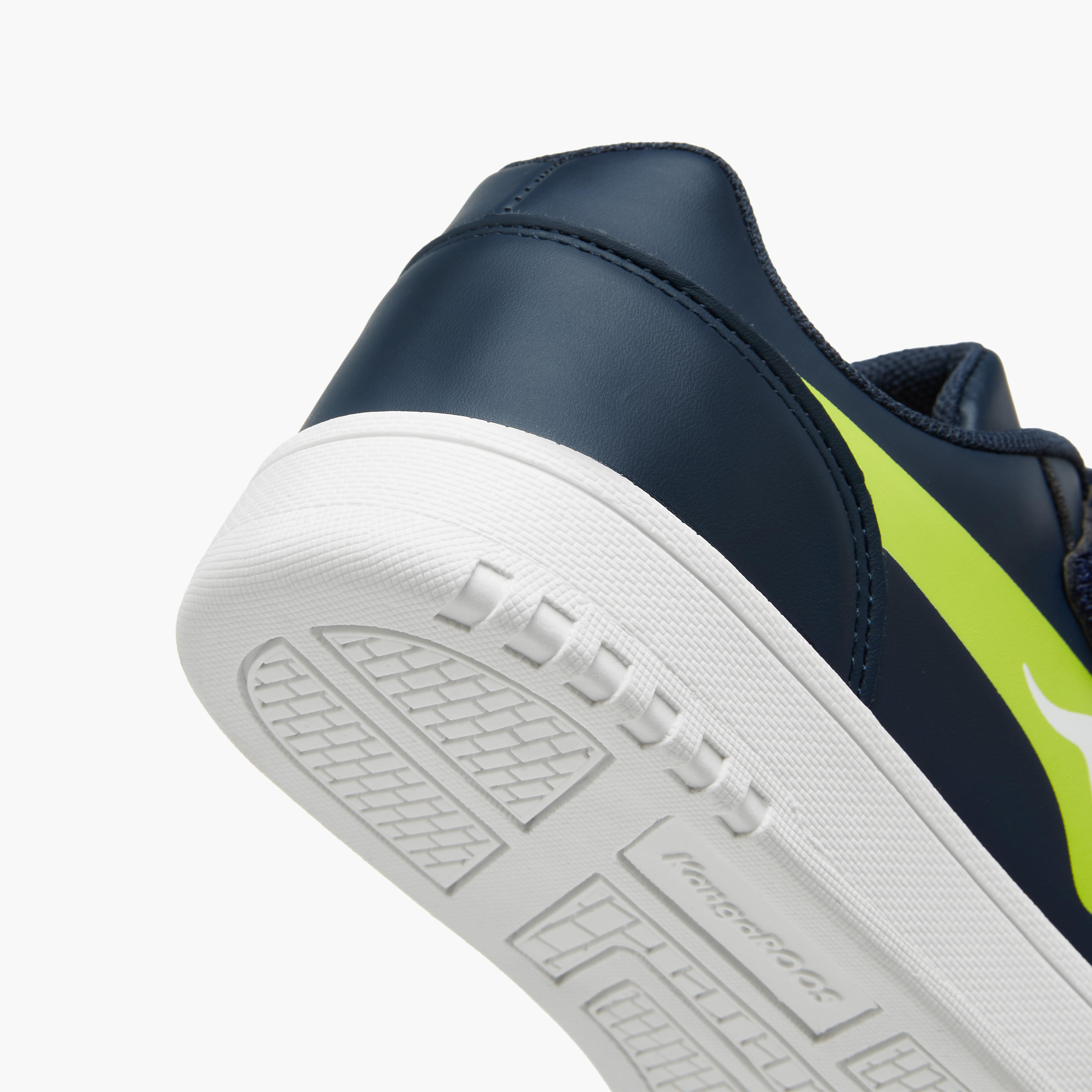 KangaROOS Boys' Panelled Sneakers with Hook and Loop Closure-boys-shoes-sneakers-image-5