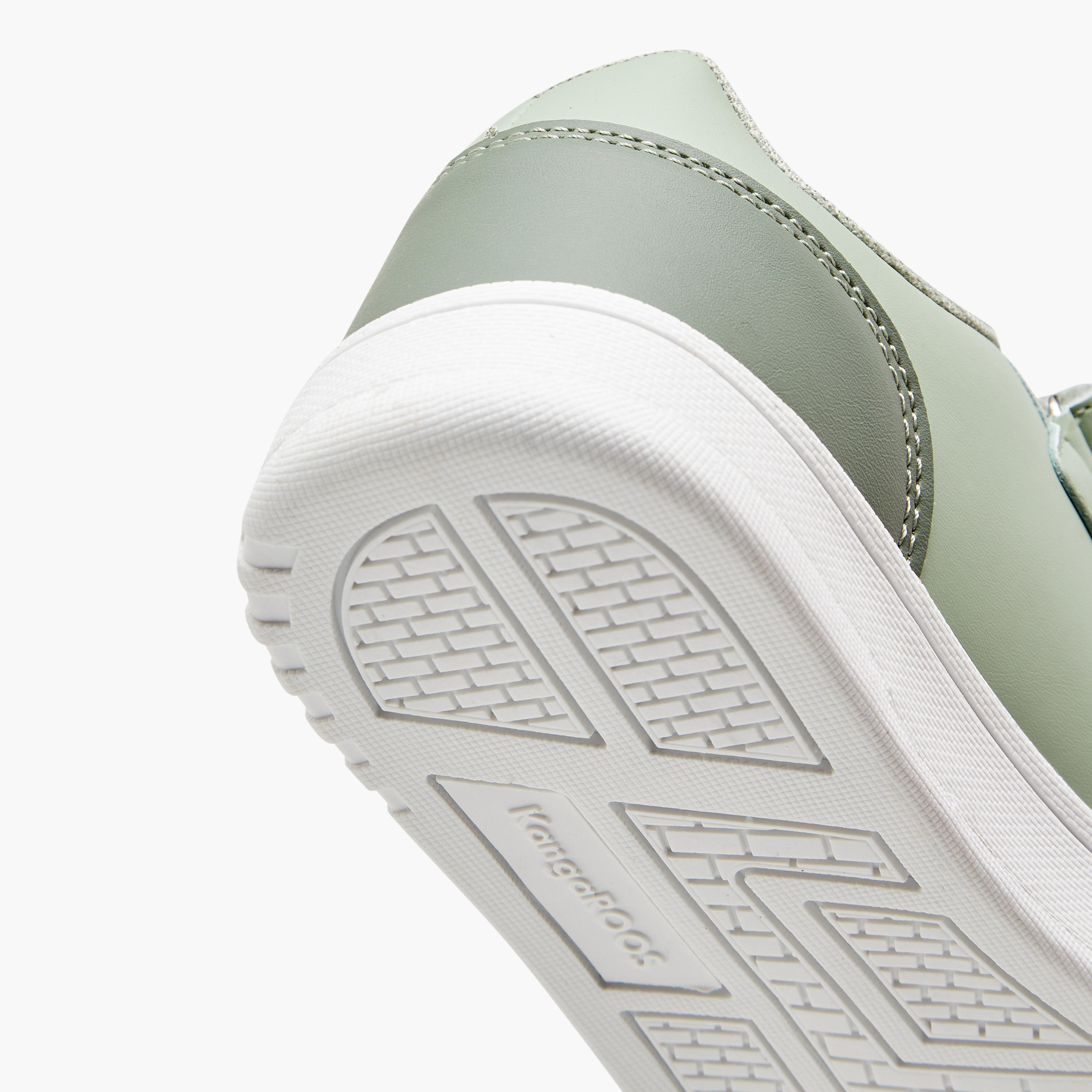 KangaROOS Girls' Panelled Sneakers with Hook and Loop Closure-girls-shoes-sneakers-image-5