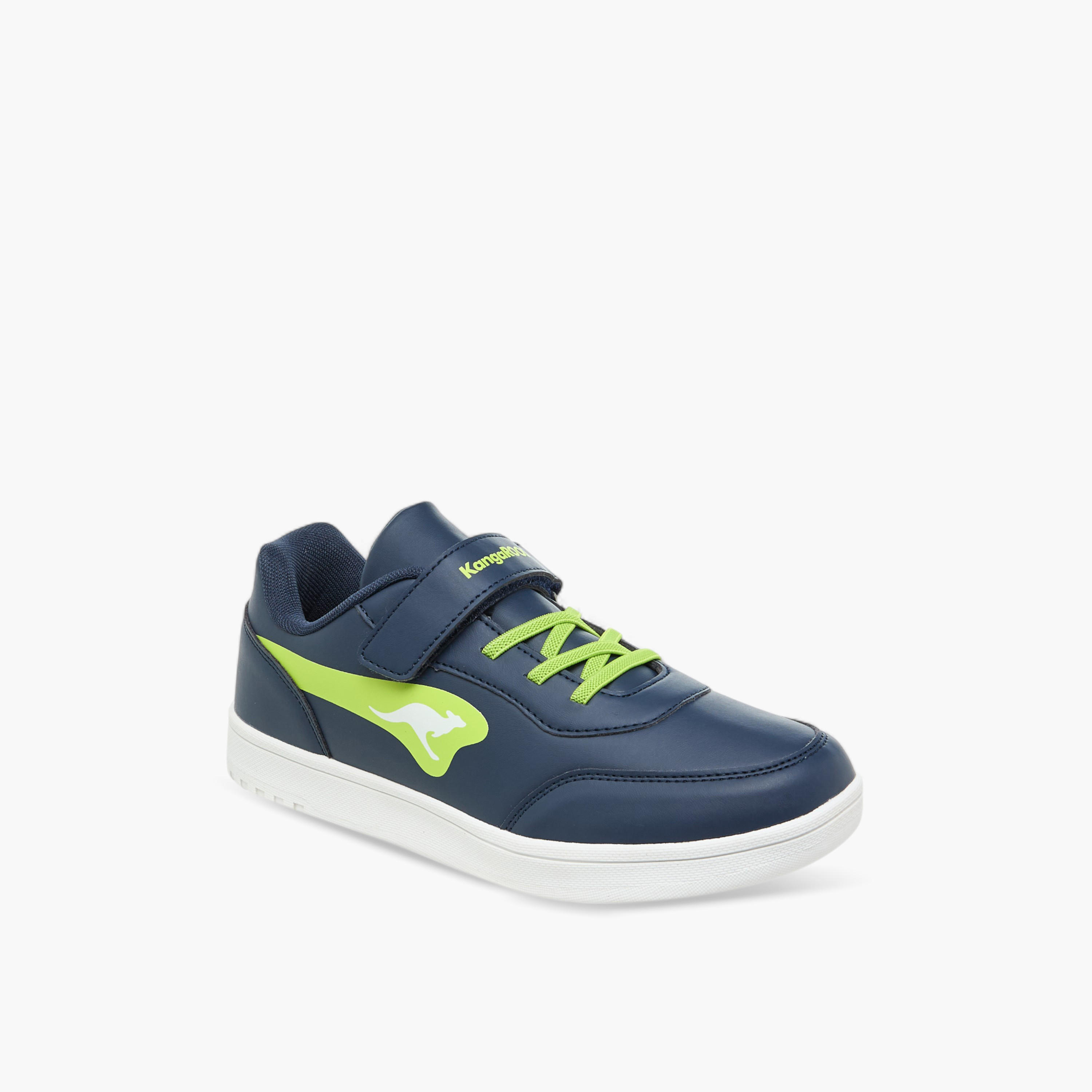 KangaROOS Women's Panelled Sneakers with Hook and Loop Closure-women-shoes-sneakers-image-2