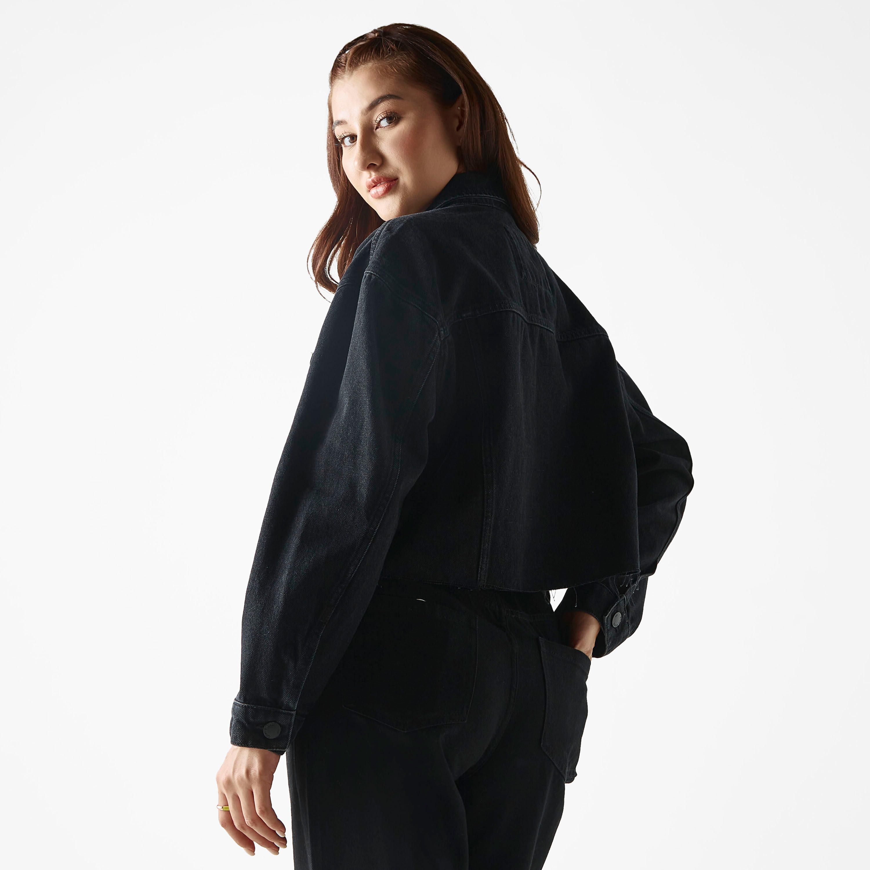Denim Jacket with Pockets and Long Sleeves-women-winterwear-coatsandjackets-jackets-image-3