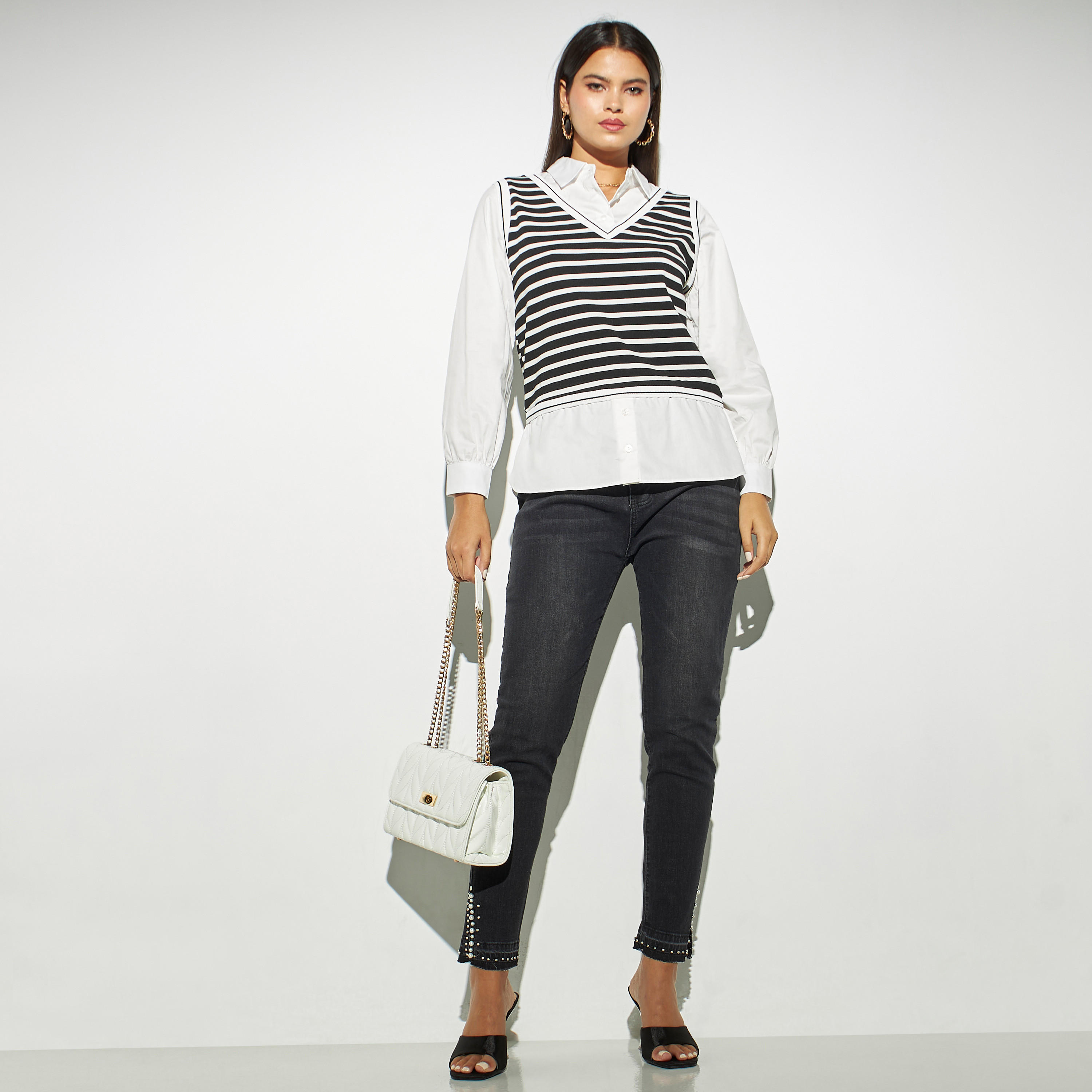 بلوزة مخططة بأكمام طويلة-women-clothing-shirtsandblouses-blouses-image-2