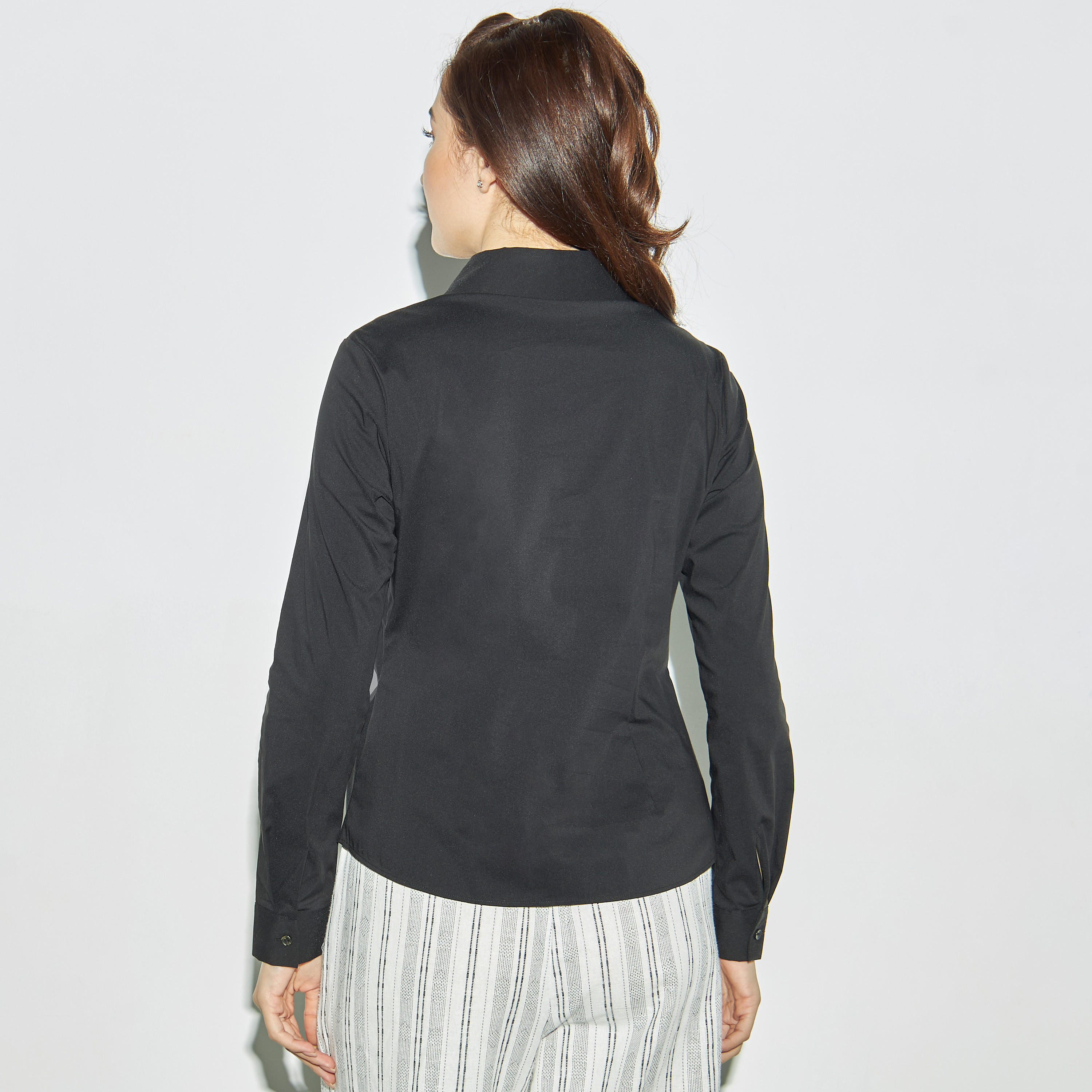 Gathered Shirt with Long Sleeves-women-clothing-shirtsandblouses-shirts-image-3