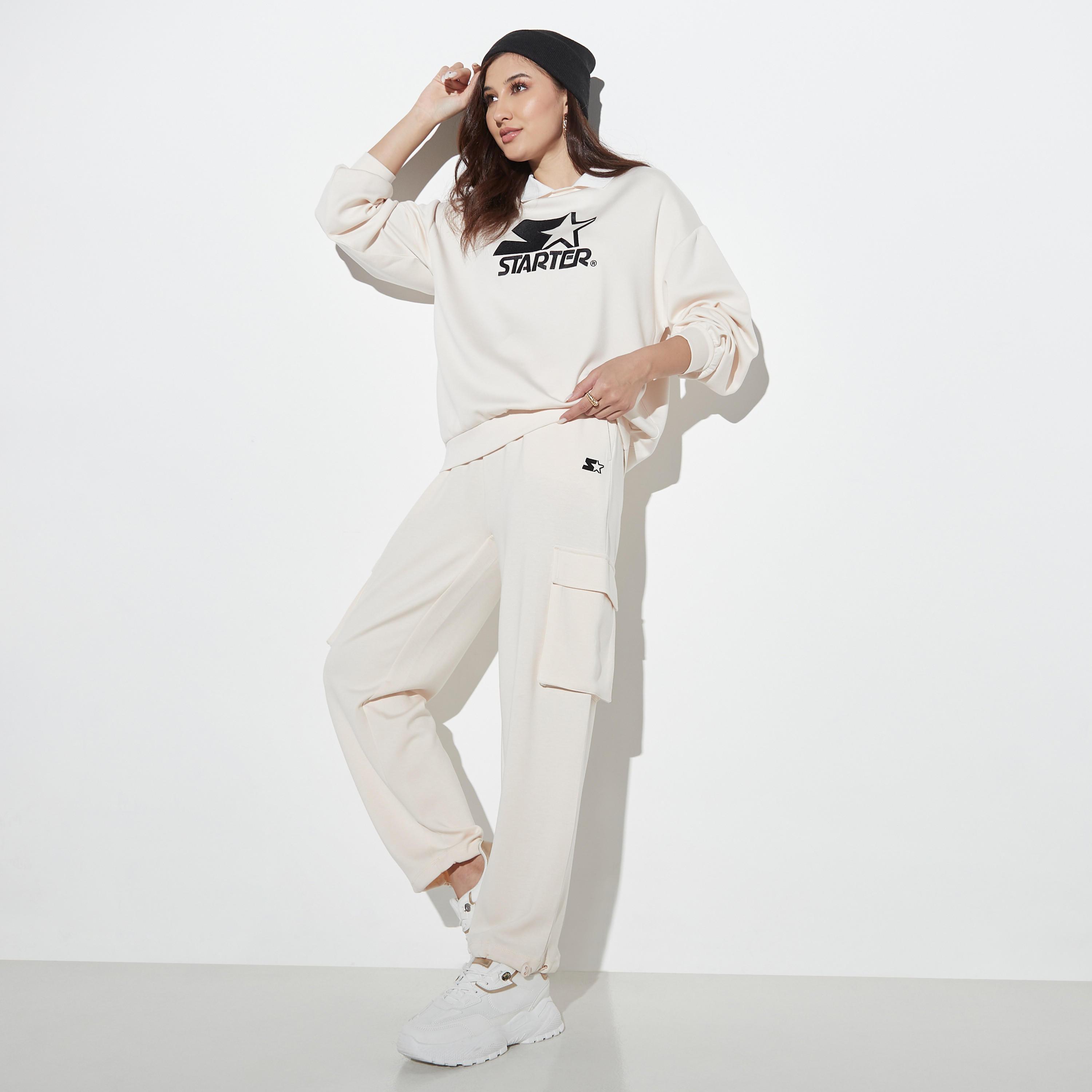 Embroidered Cargo Joggers with Drawstring Closure and Pockets-women-clothing-bottoms-joggers-image-2