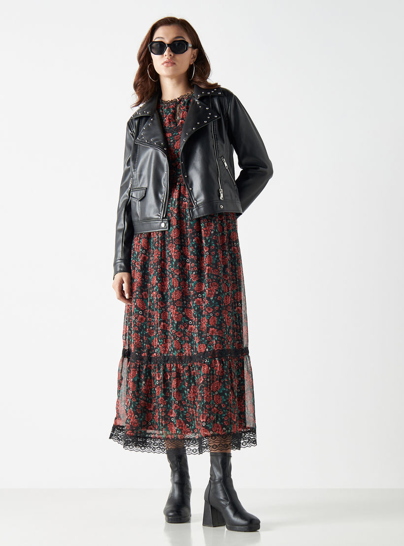 فستان متعدد الطبقات بطبعات أزهار وأكمام طويلة وطبقة شبكية-women-clothing-dresses-image-2
