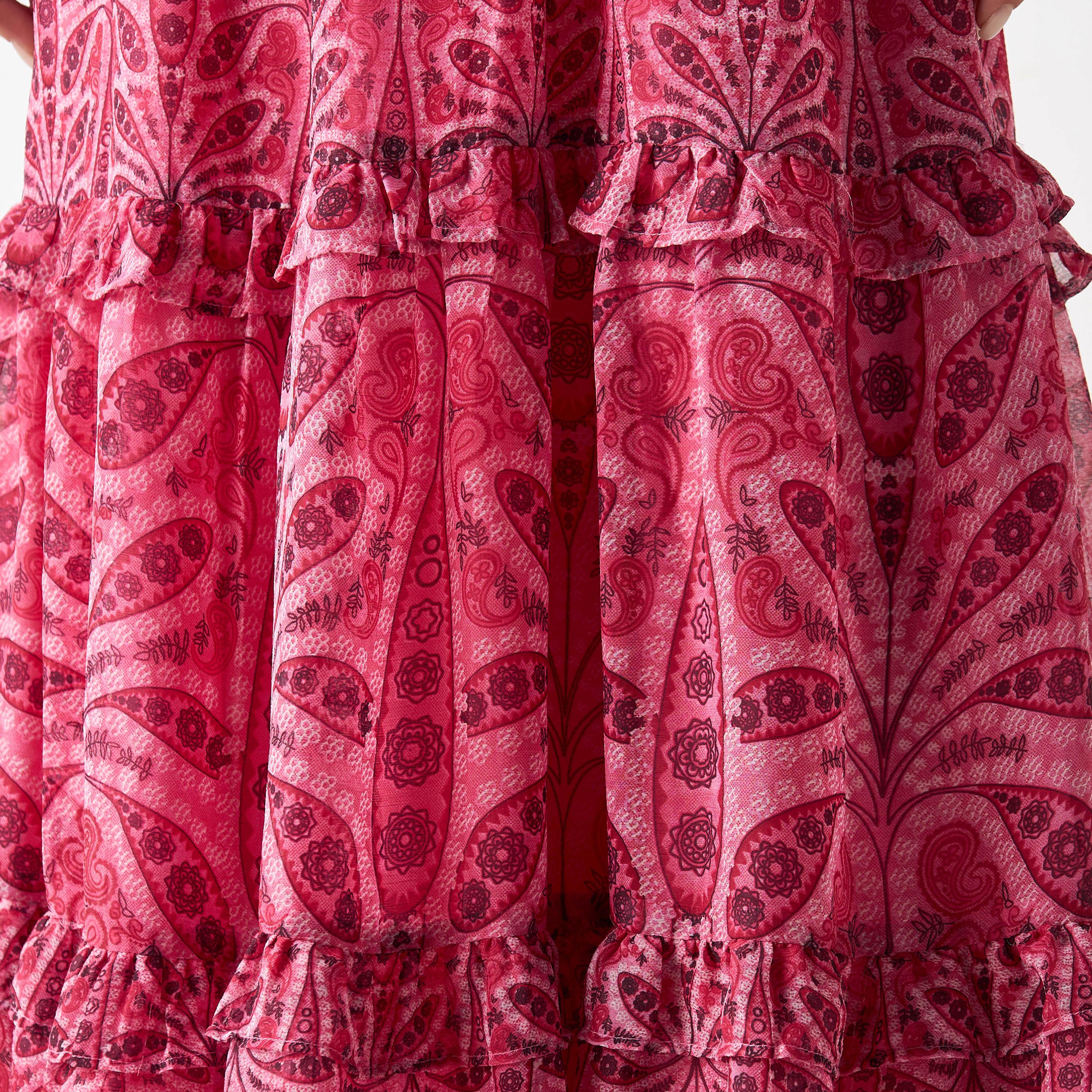 فستان متعدد الطبقات بأكمام كشكش وطبعات-women-clothing-dresses-image-5