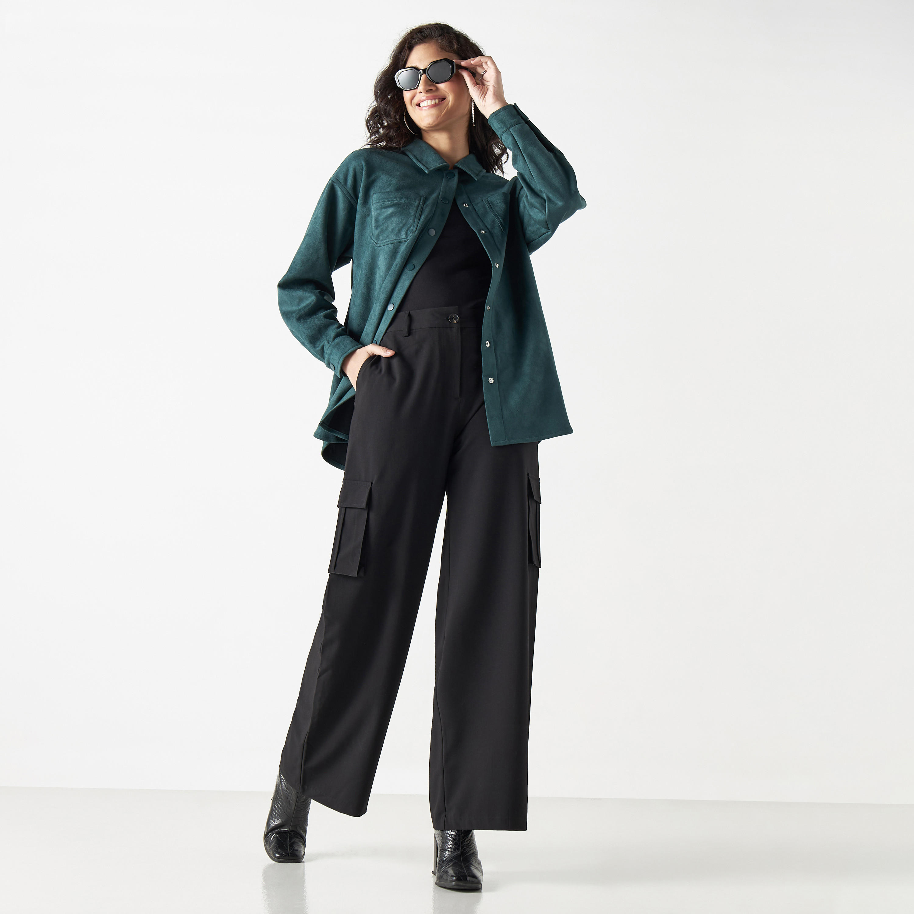 بنطلون كارجو واسع الساق بقصة مريحة-women-clothing-bottoms-trousers-image-3