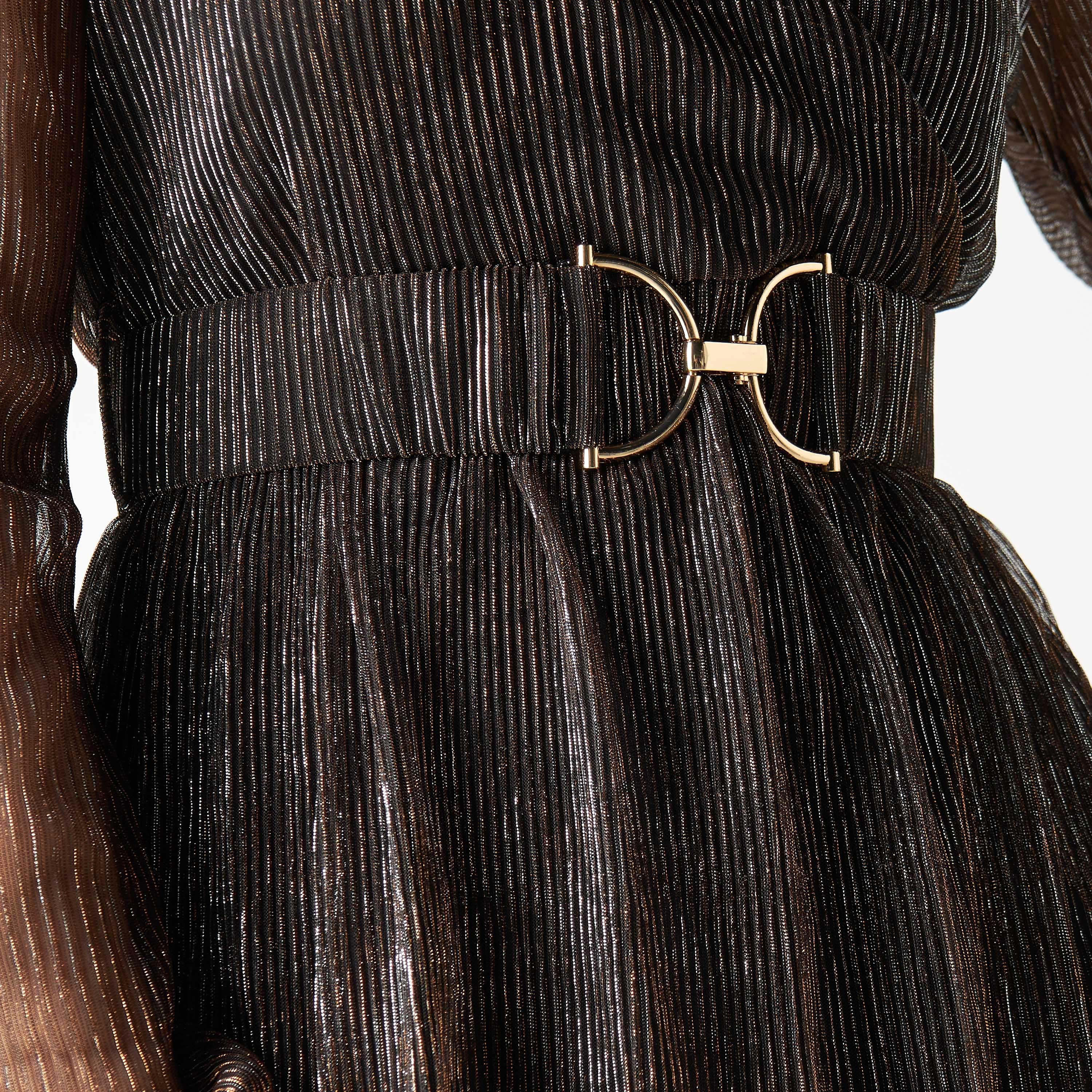 فستان طويل متعدد الطبقات بياقة V وحزام-cpwomen-clothing-dresses-image-5