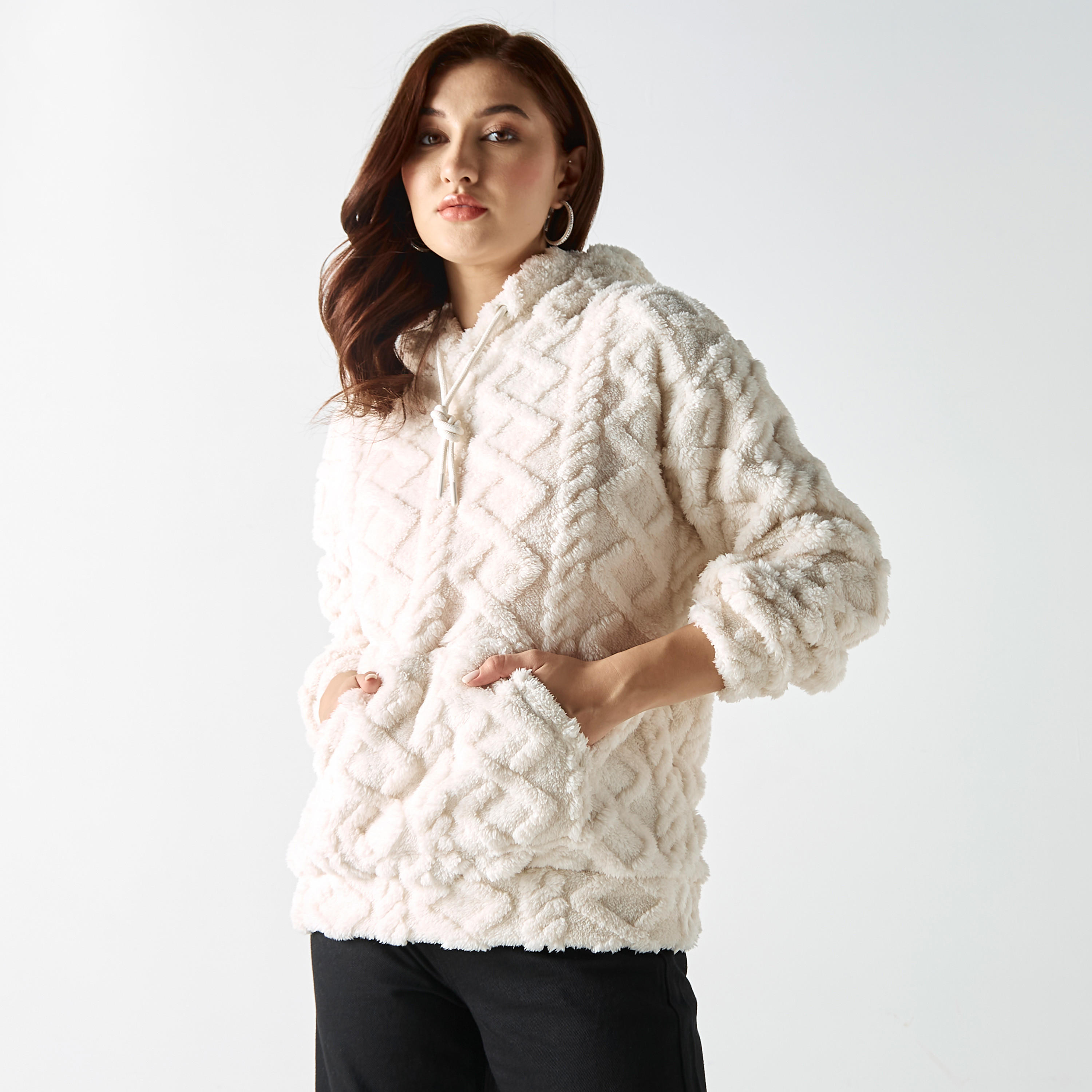 كارديجان بأكمام طويلة وجيوب-women-winterwear-hoodiesandsweatshirts-hoodies-image-1