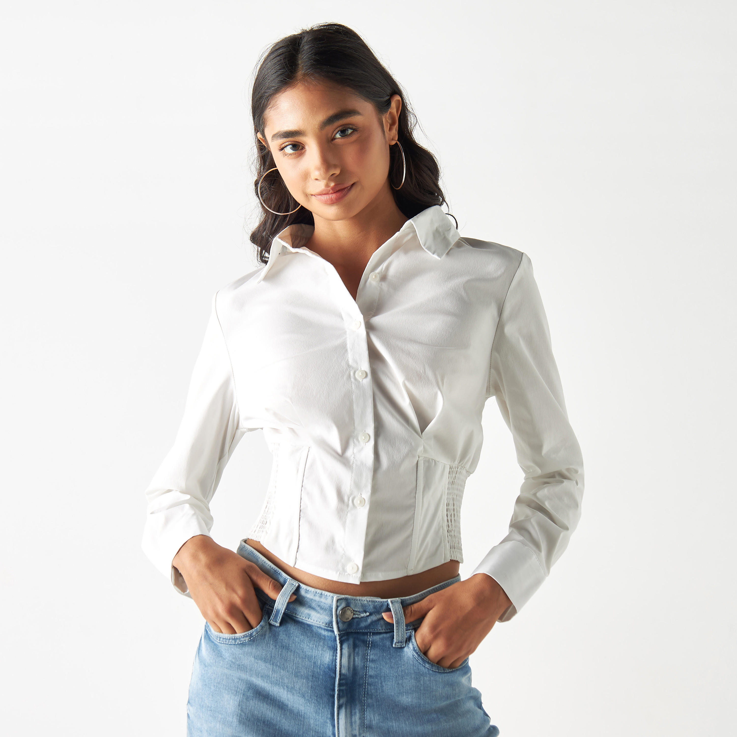 قميص بتفاصيل كشكش-women-clothing-shirtsandblouses-shirts-image-1