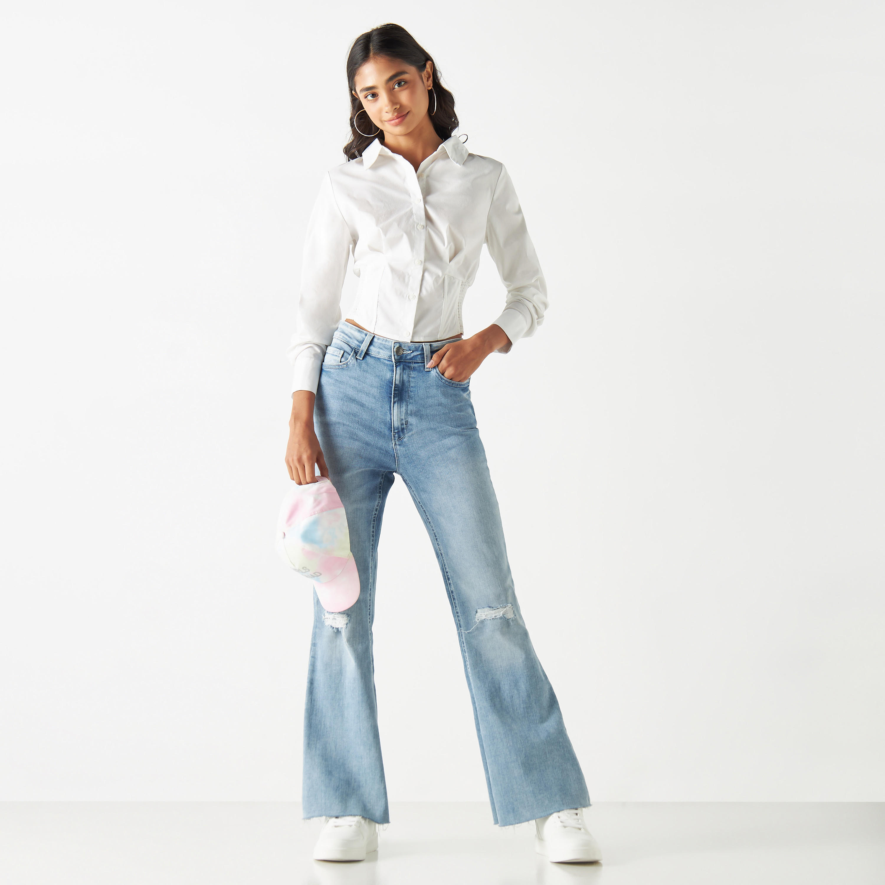 قميص بتفاصيل كشكش-women-clothing-shirtsandblouses-shirts-image-2