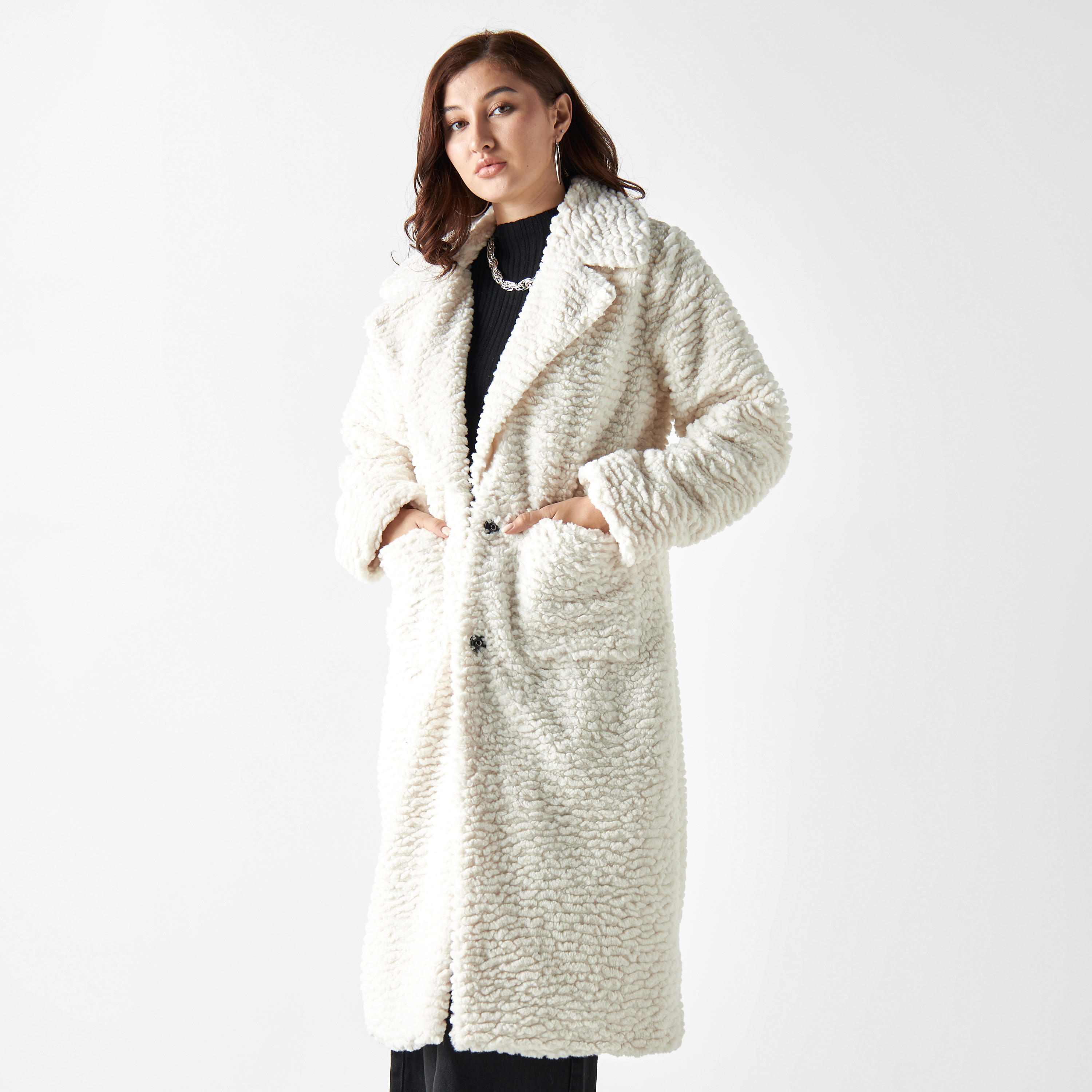 معطف بارز الملمس بجيوب-women-clothing-coatsandjackets-coats-image-5