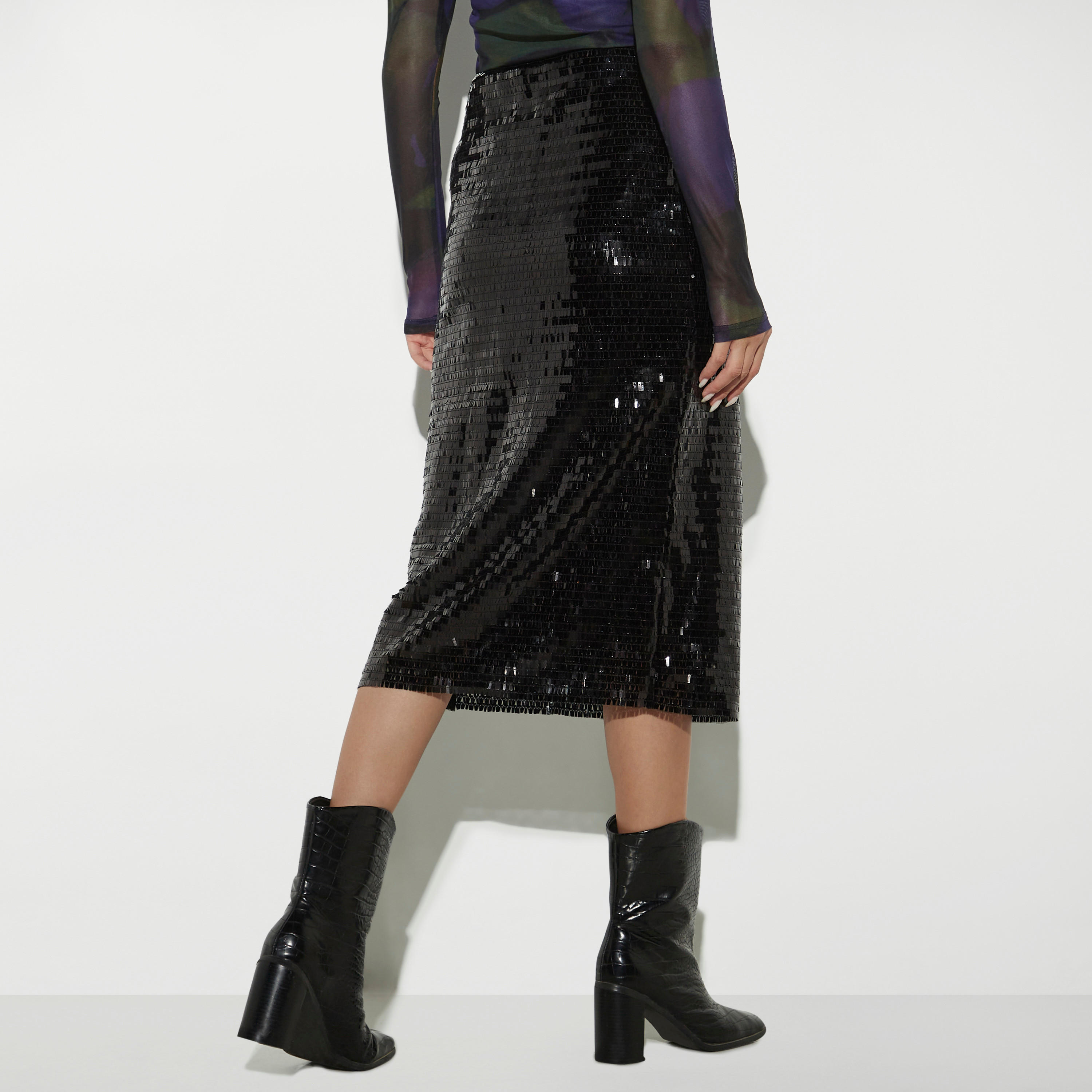 تنورة ضيقة ميدي مزينة بسحّاب إغلاق-women-clothing-bottoms-skirts-image-3