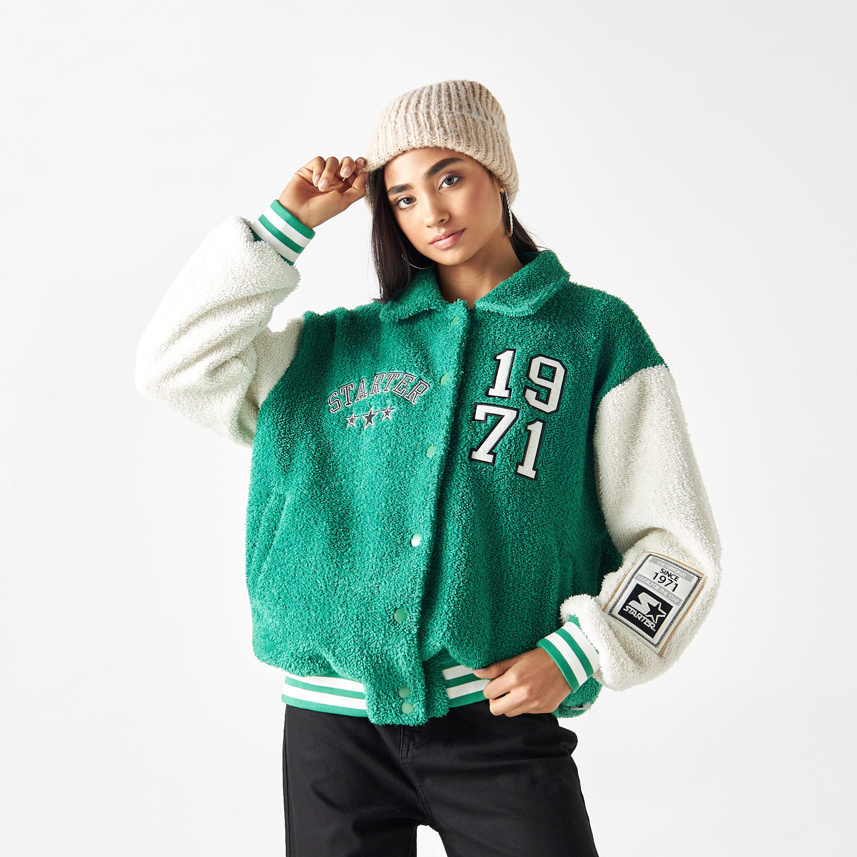 جاكيت بومبر بتطريز شعار-women-winterwear-coatsandjackets-jackets-image-5